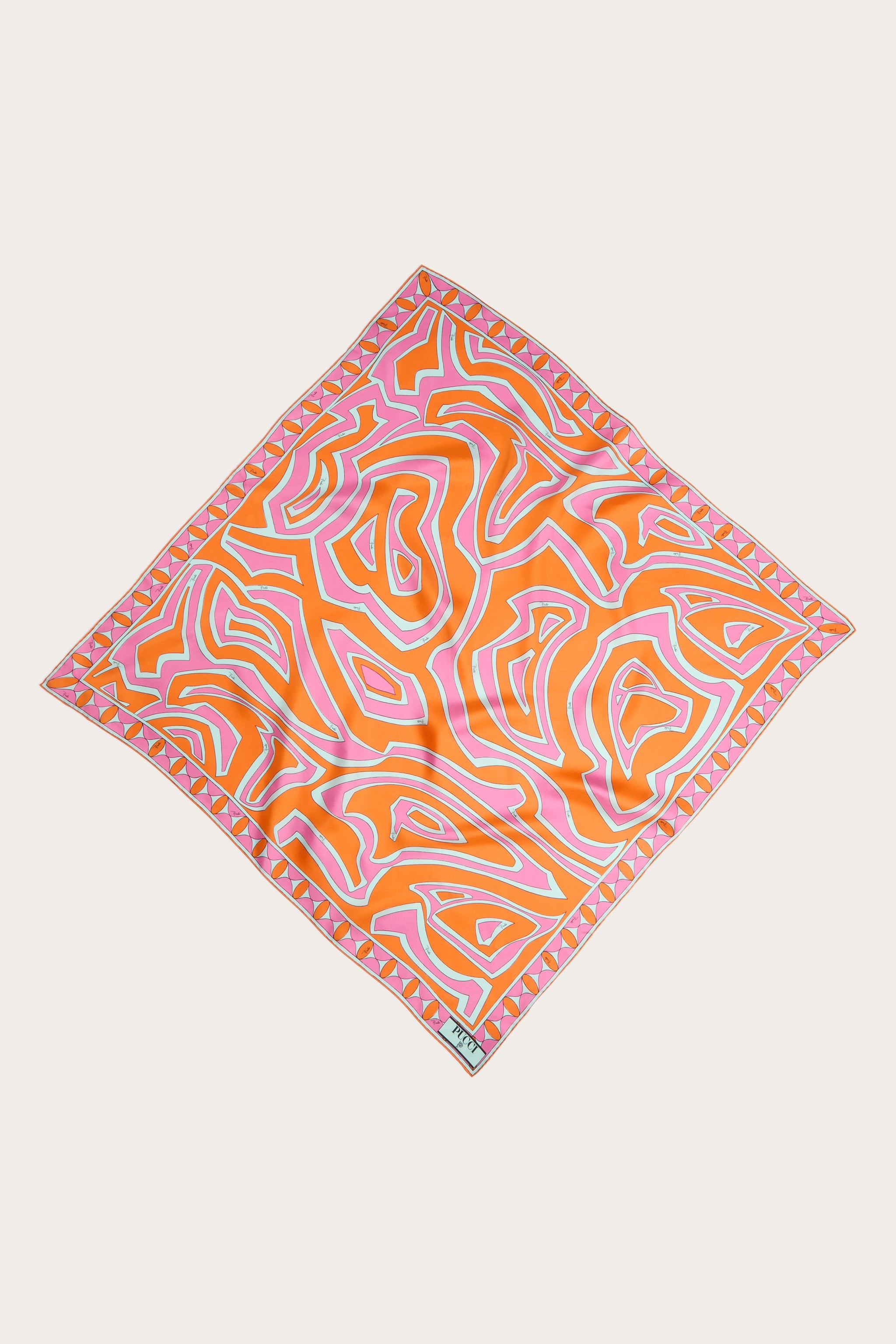Emilio Pucci SILKS Foulard Labirinto soie multicolore 90x90