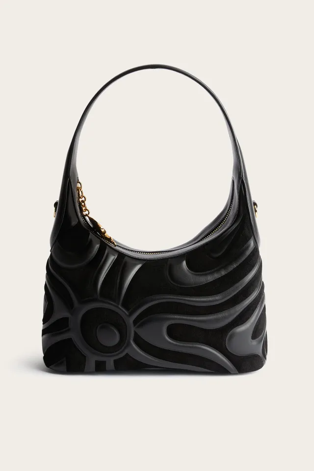 Emilio Pucci Hobo Marmo sac cuir noir