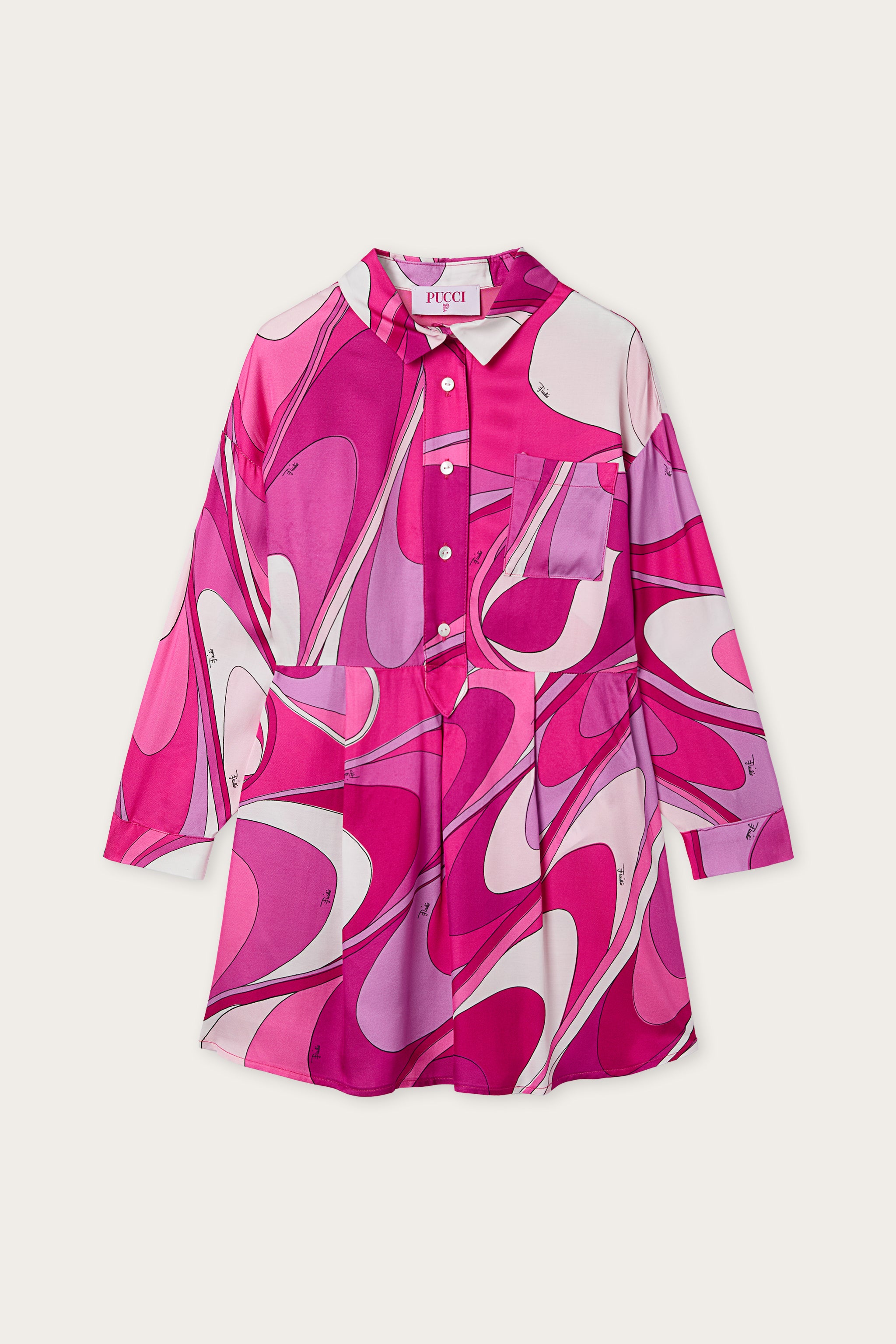 Emilio Pucci DRESSES robe chemisier viscose viola 10Y
