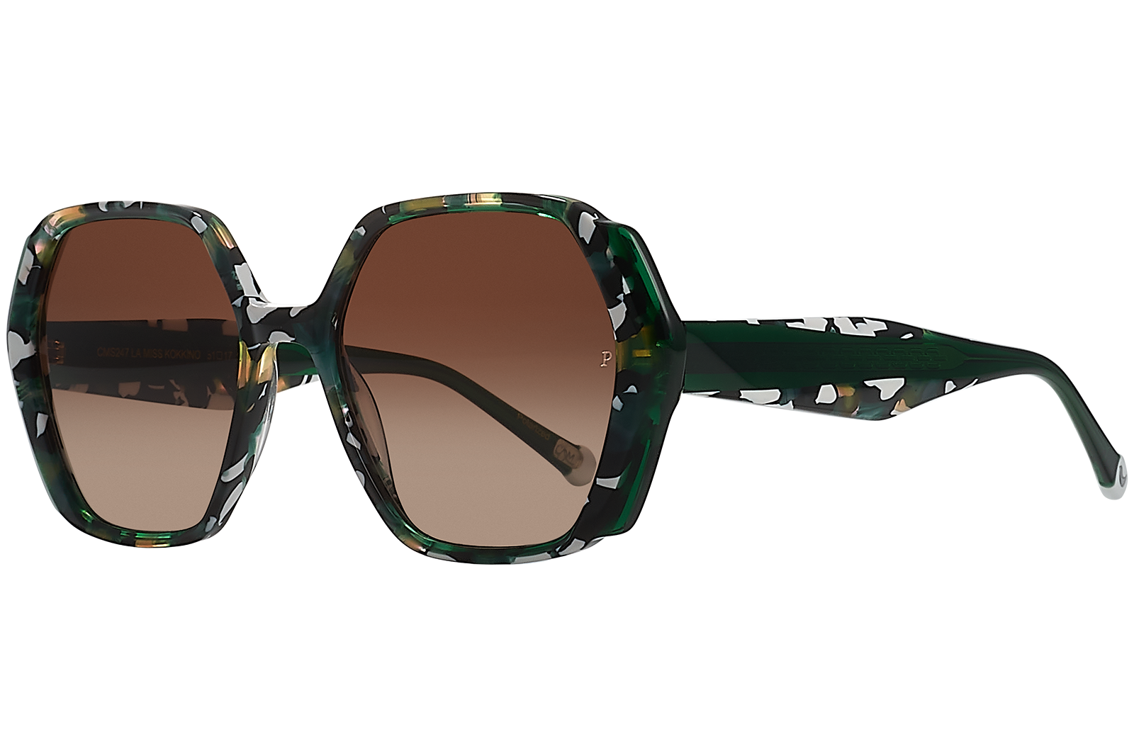 Clémence & Margaux La Miss Kokkino lunettes de soleil Noir & Cristal