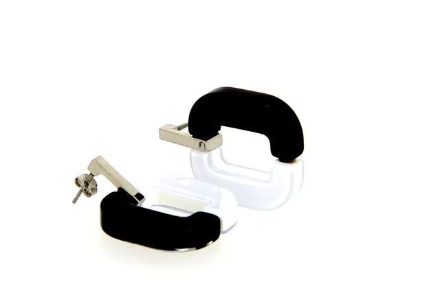 Xavier Derome BO 01 C261-121 boucles d'oreilles acétate