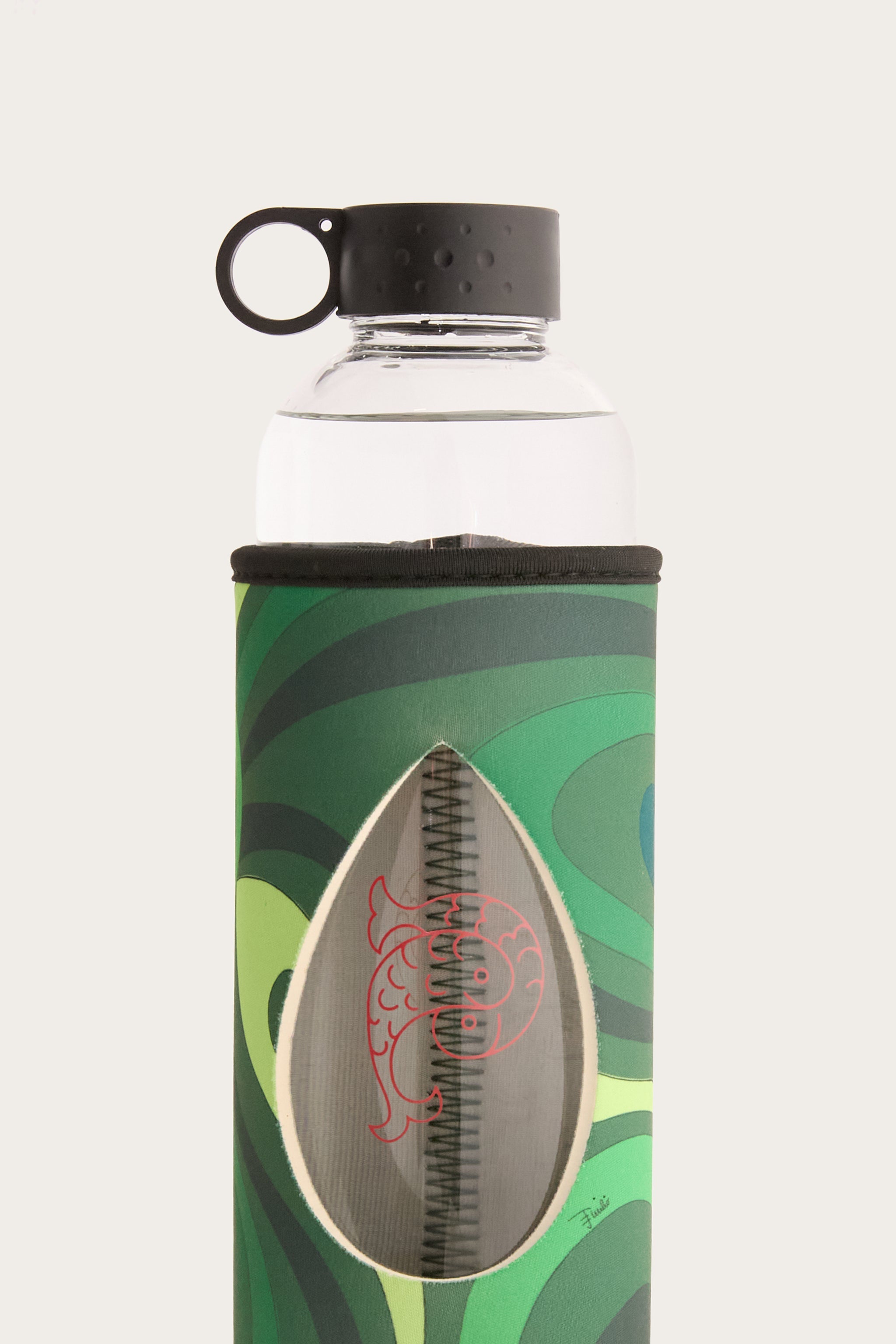 Emilio Pucci Marmo gourde verre verte housse imprimé