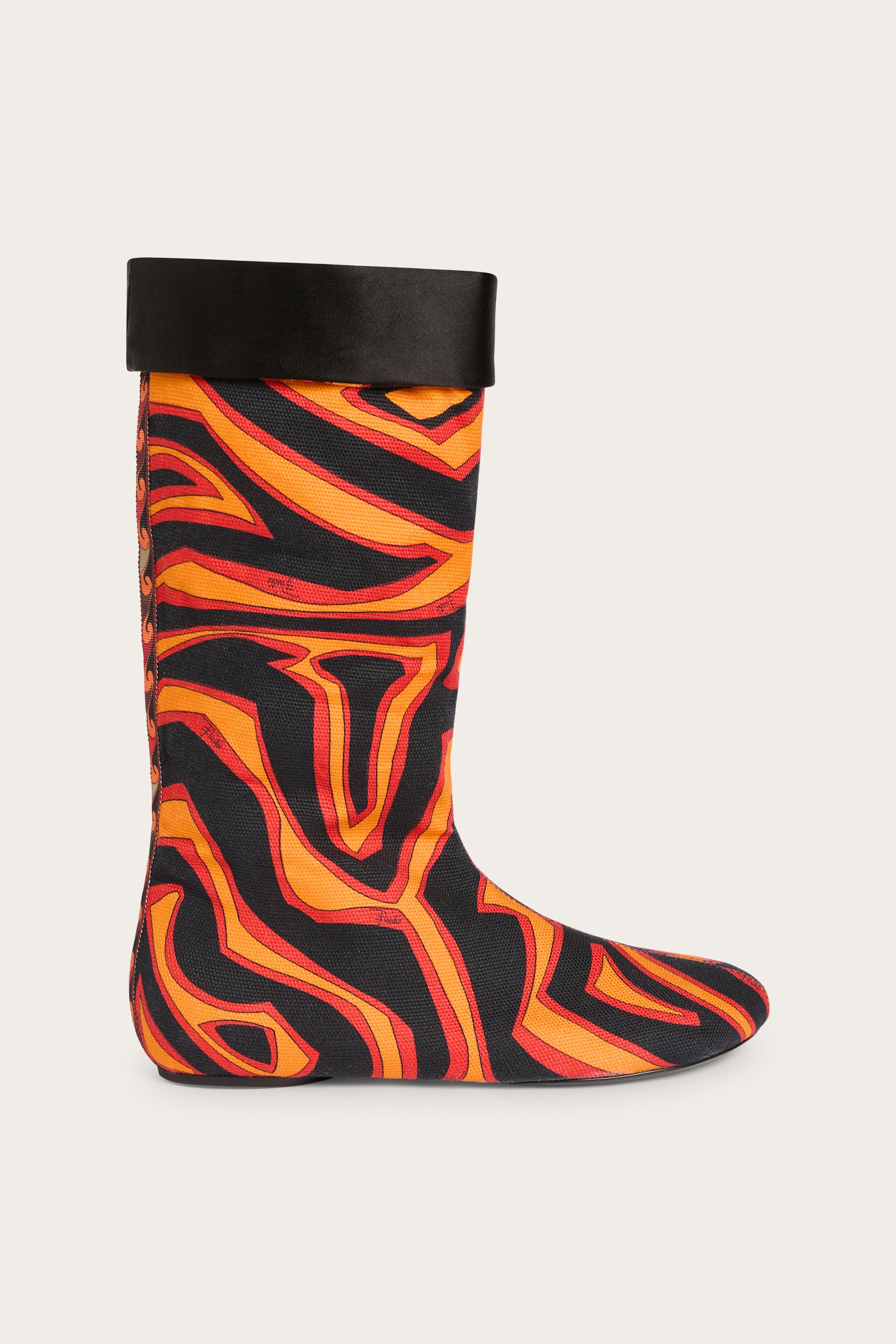 Emilio Pucci Shoes Stivali bottes canvas orange