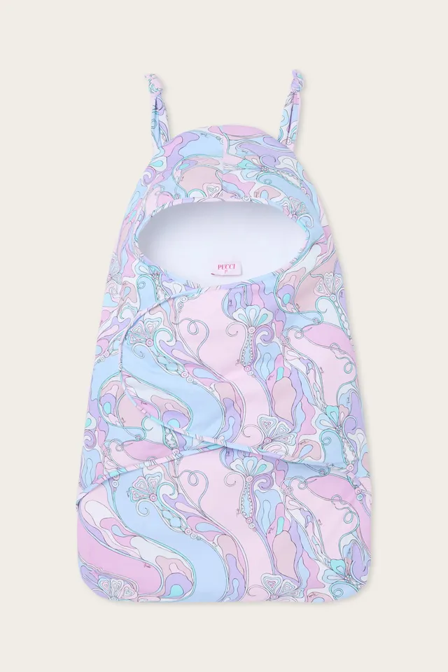 Emilio Pucci Orchidee nid bébé coton rose bleu