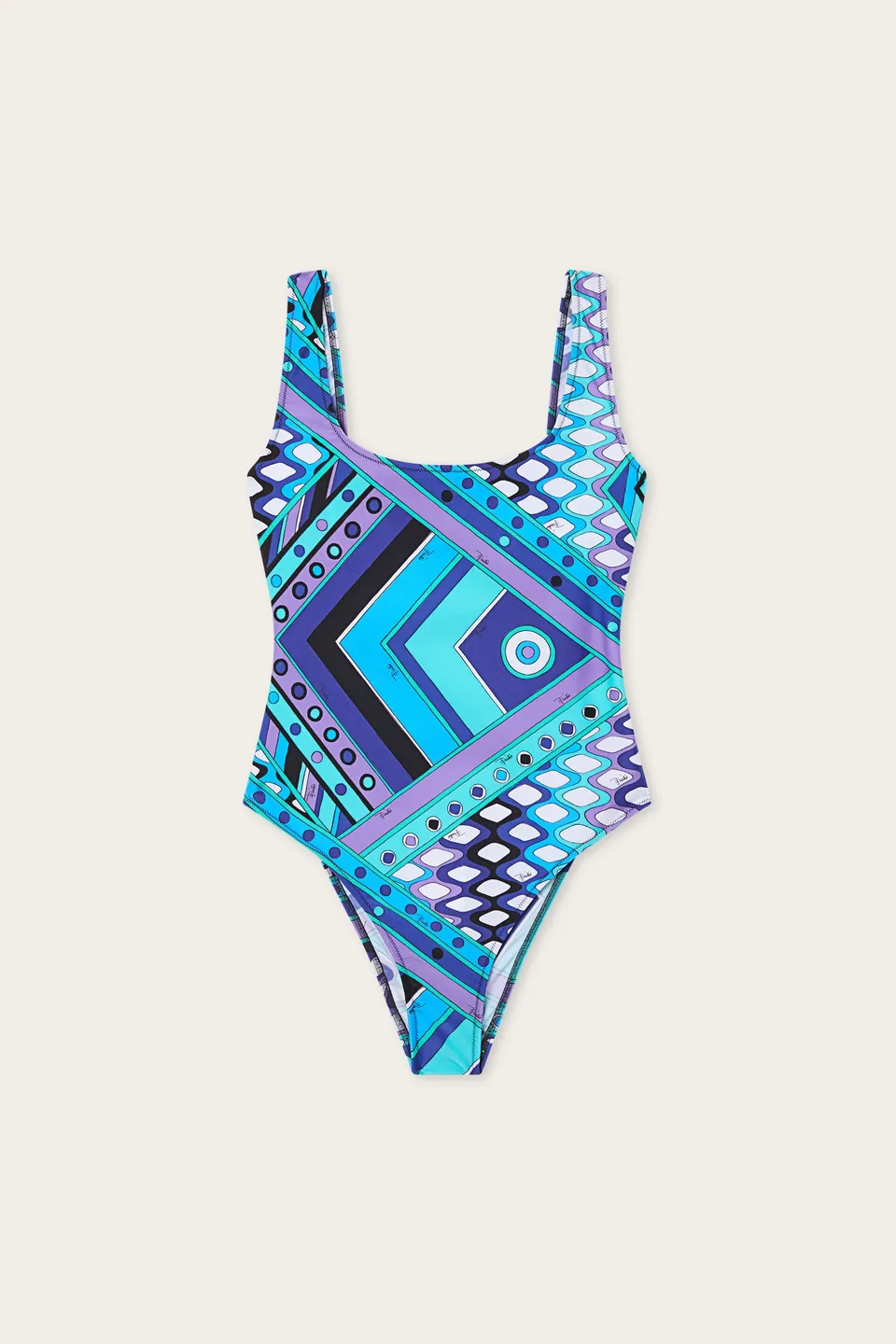 Emilio Pucci Vivara Maillot 1 Pièce Turquoise S