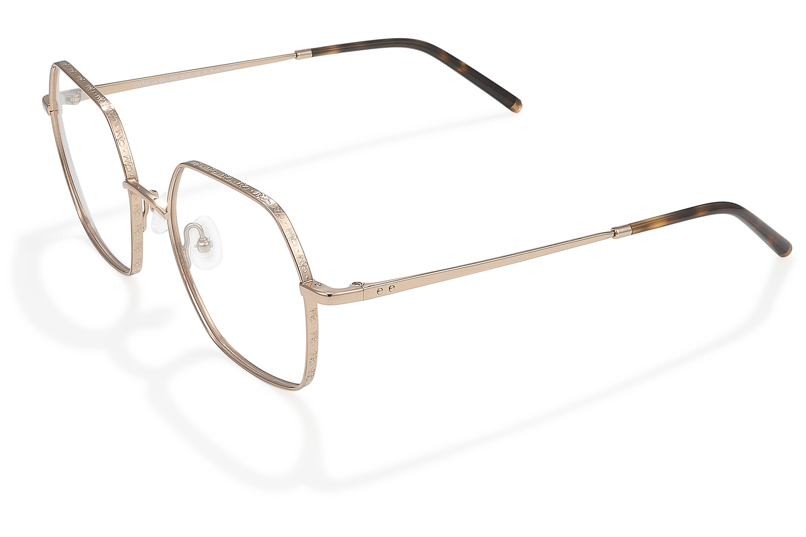 Clémence & Margaux Optiques La Ballade lunettes de vue doré carrée