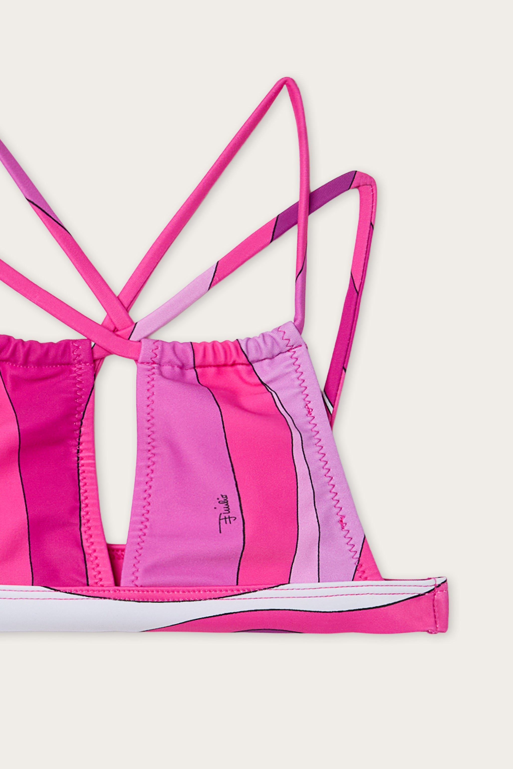 Emilio Pucci Marmo bikini lycra violet 8Y