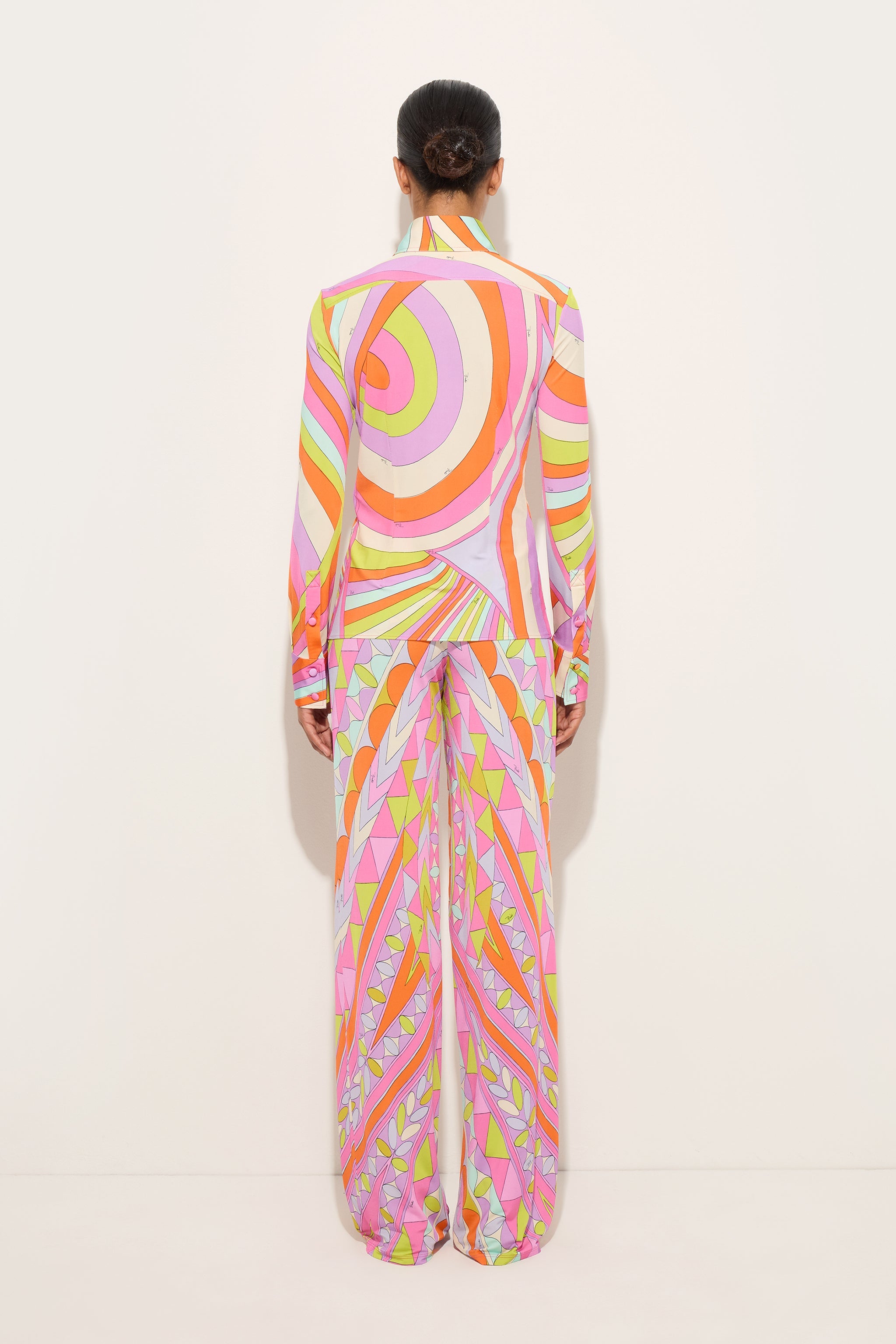 Emilio Pucci Chemise Iride Multicolore Viscose Femme