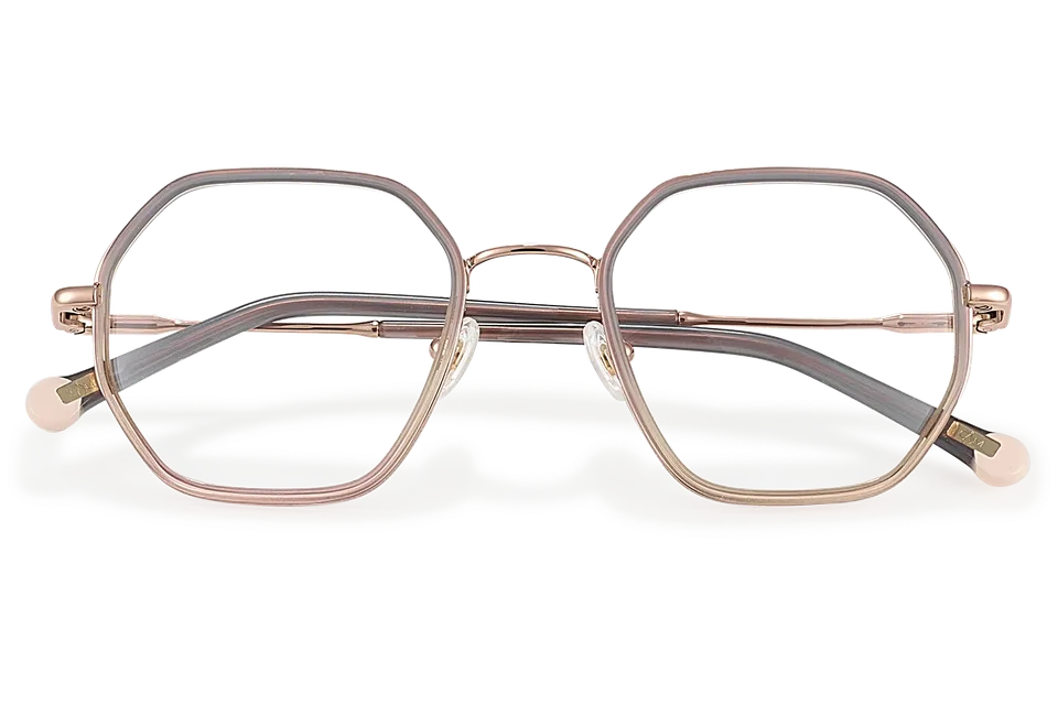 Clémence & Margaux La Love-You lunettes de vue Dégradé Gris Rose