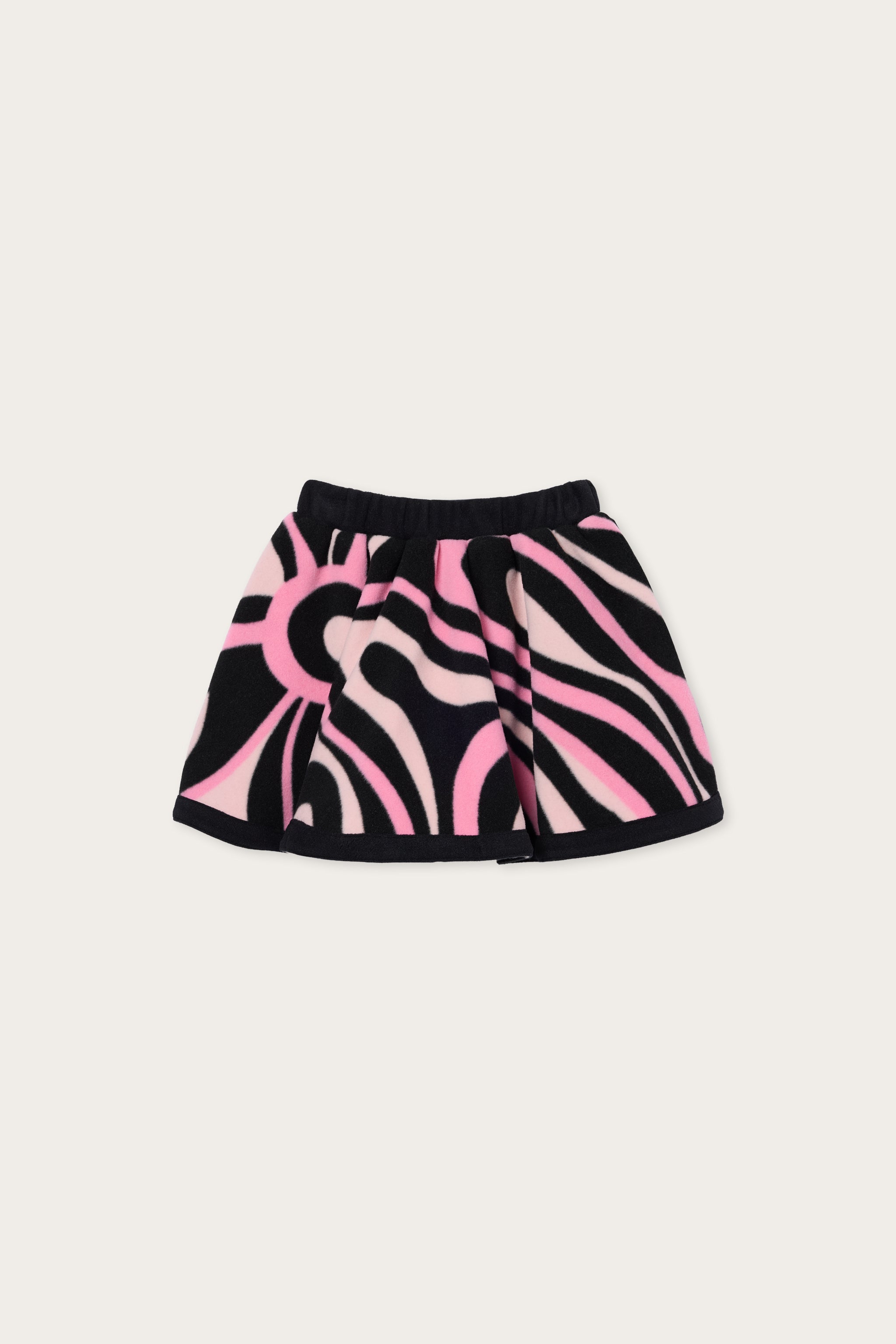 Emilio Pucci Marmo jupe fille rose noir 4Y polyester