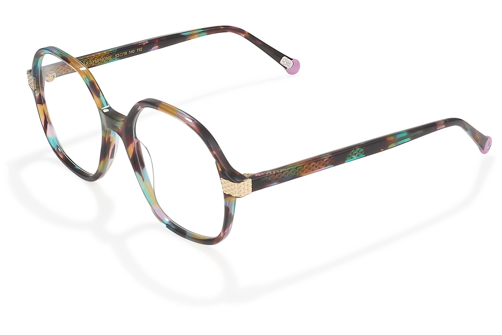 Clémence & Margaux La Symphonie lunettes de vue tonneau Ecaille Colorée