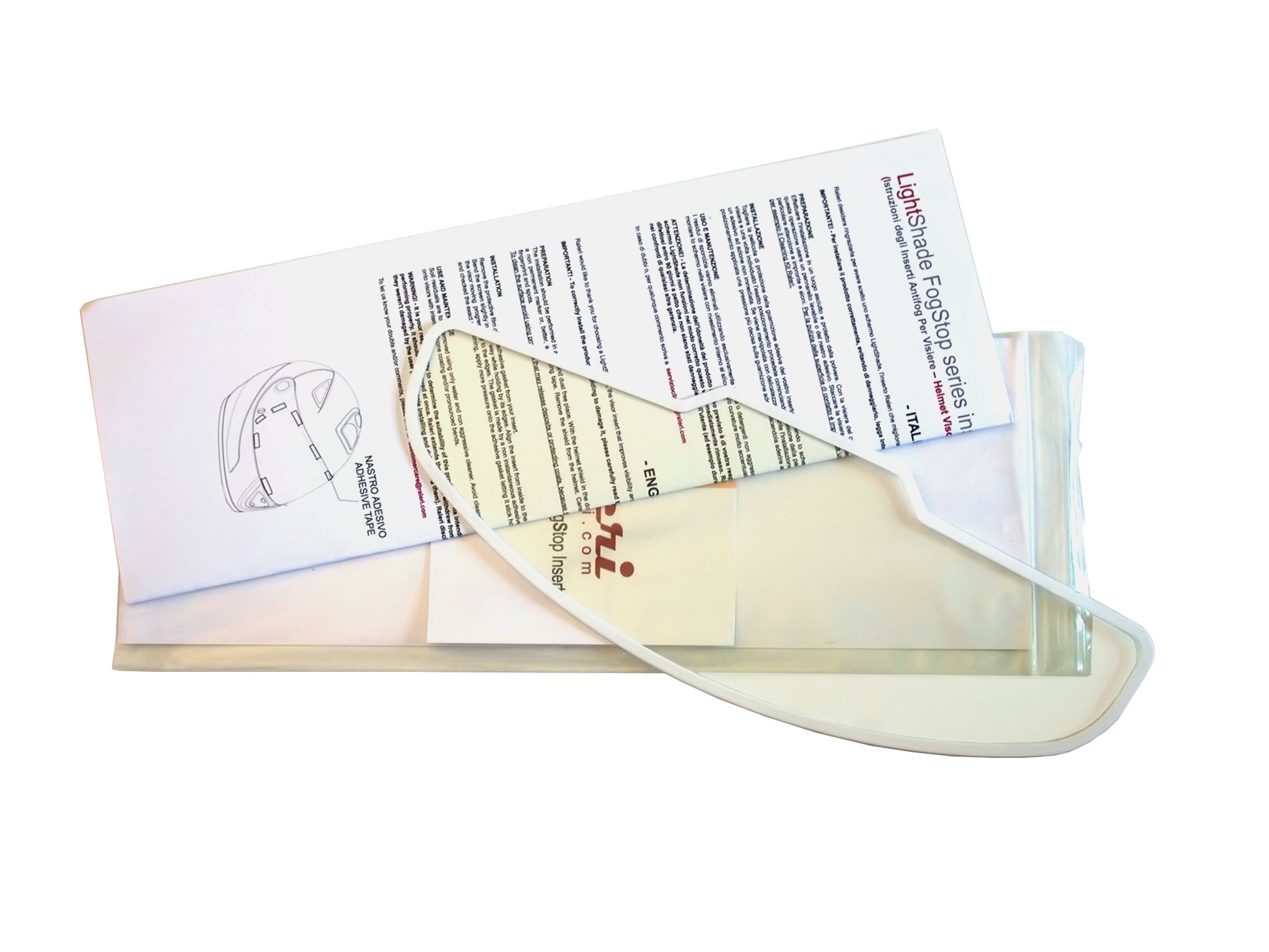 Raleri LightShade Arai insert anti-buée Crystal Clear transparent