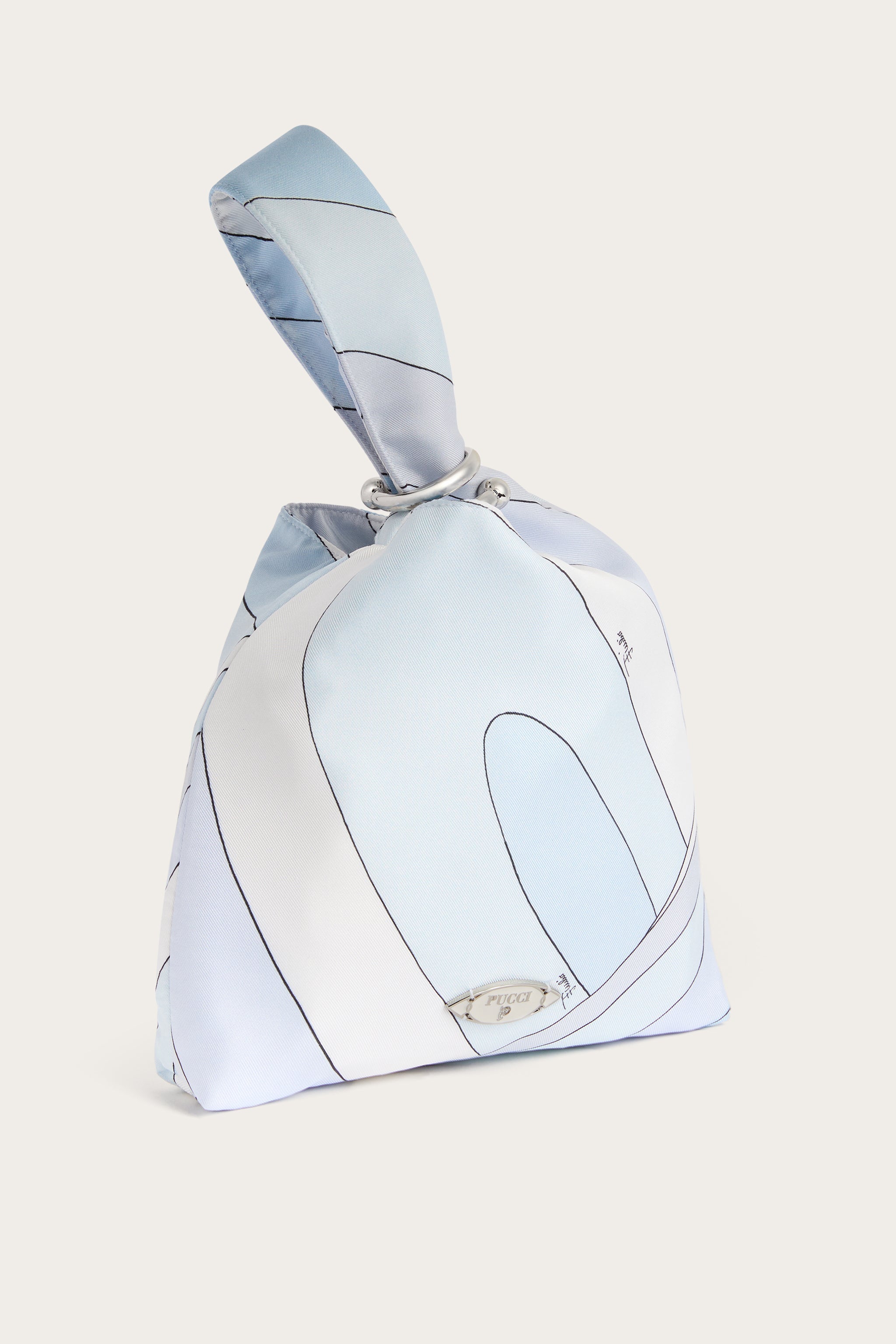 Emilio Pucci BAGS Emilio pochette soie bleu clair