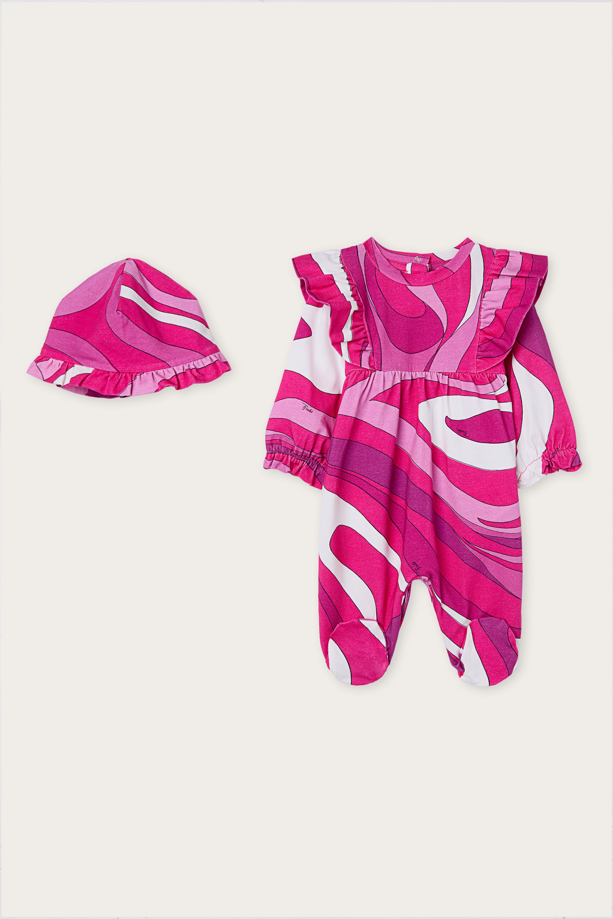 Emilio Pucci 0-24 MONTHS Tutina Marmo grenouillère viola