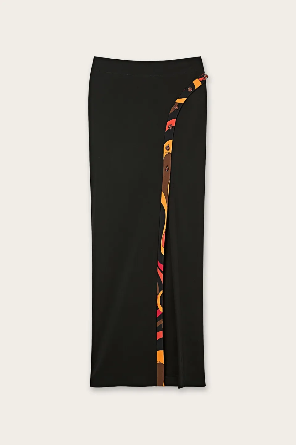 Emilio Pucci Cady jupe longue stretch noire