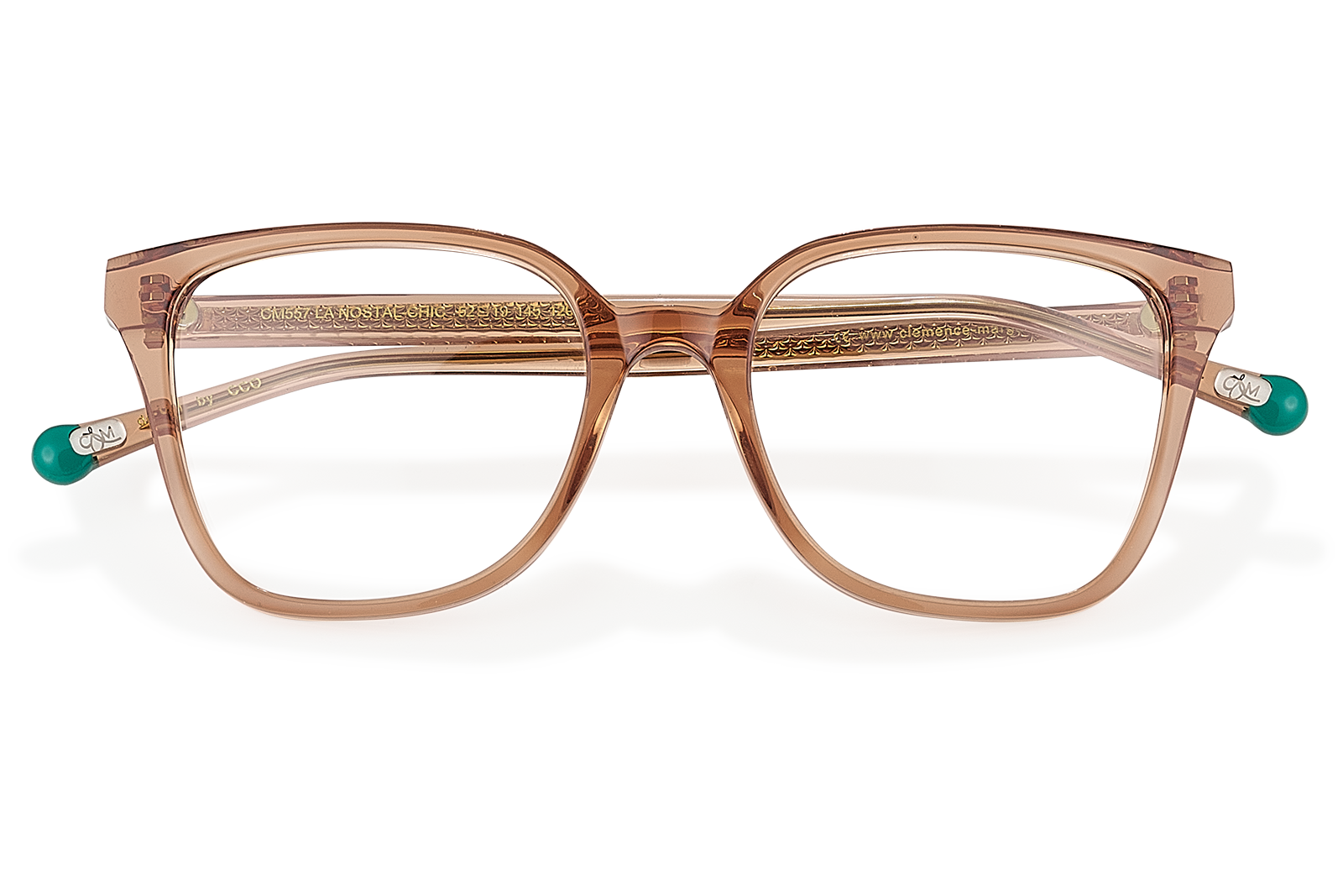 Clémence & Margaux La Nostal-Chic lunettes de vue Rose Nude carré