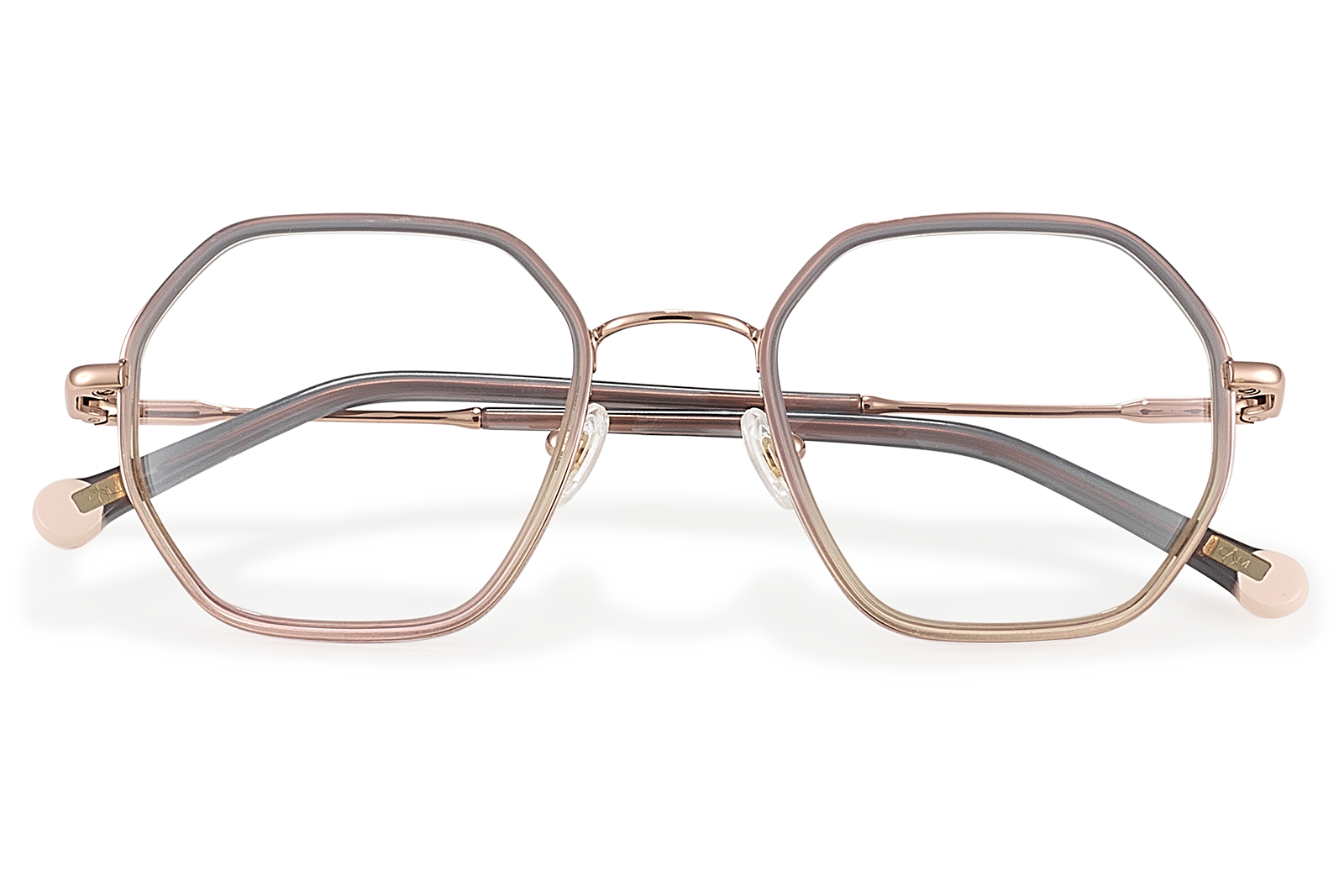 Clémence & Margaux La Love-You lunettes de vue Dégradé Gris Rose