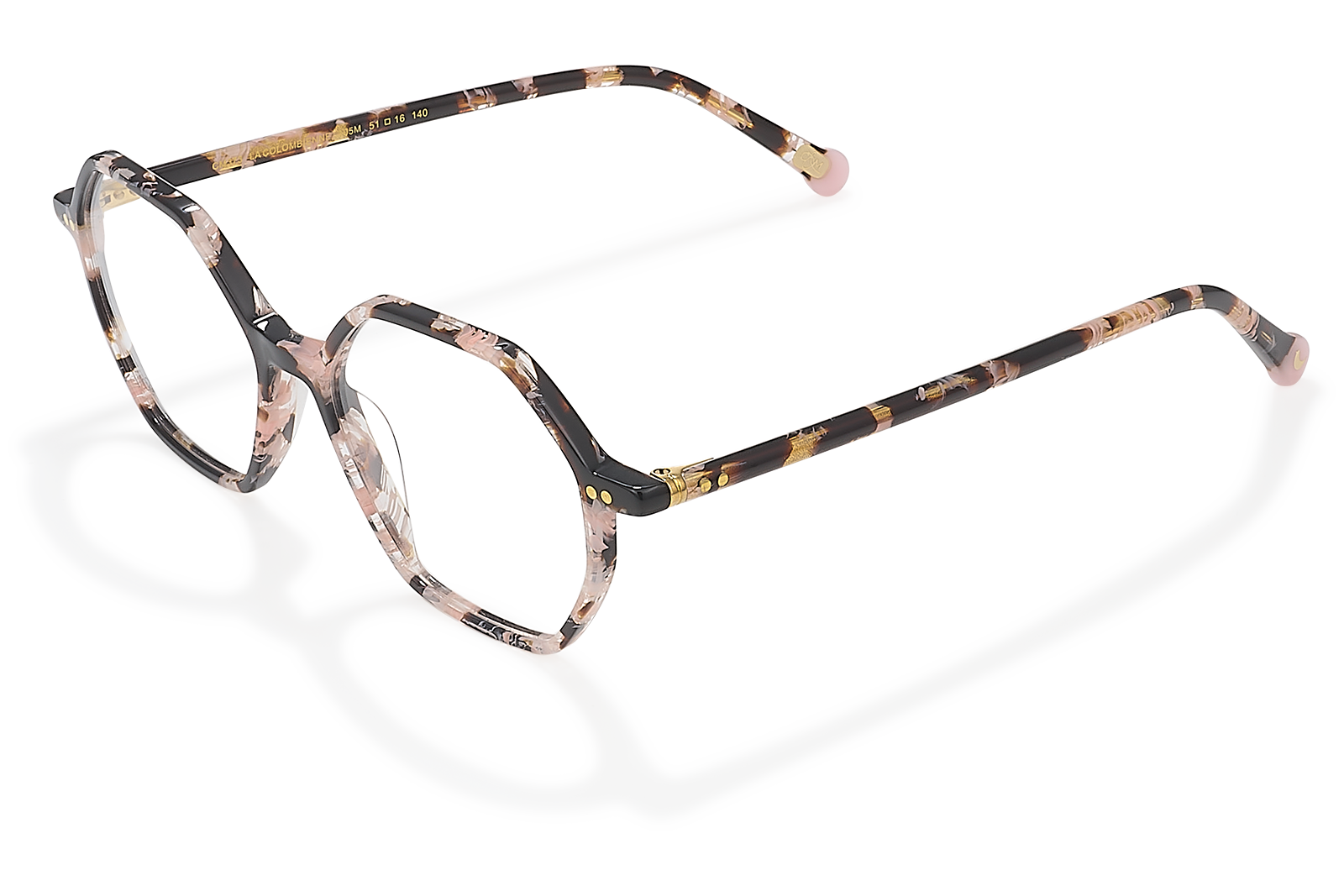 Clémence & Margaux Optiques La Colombienne lunettes de vue Noir & Rose
