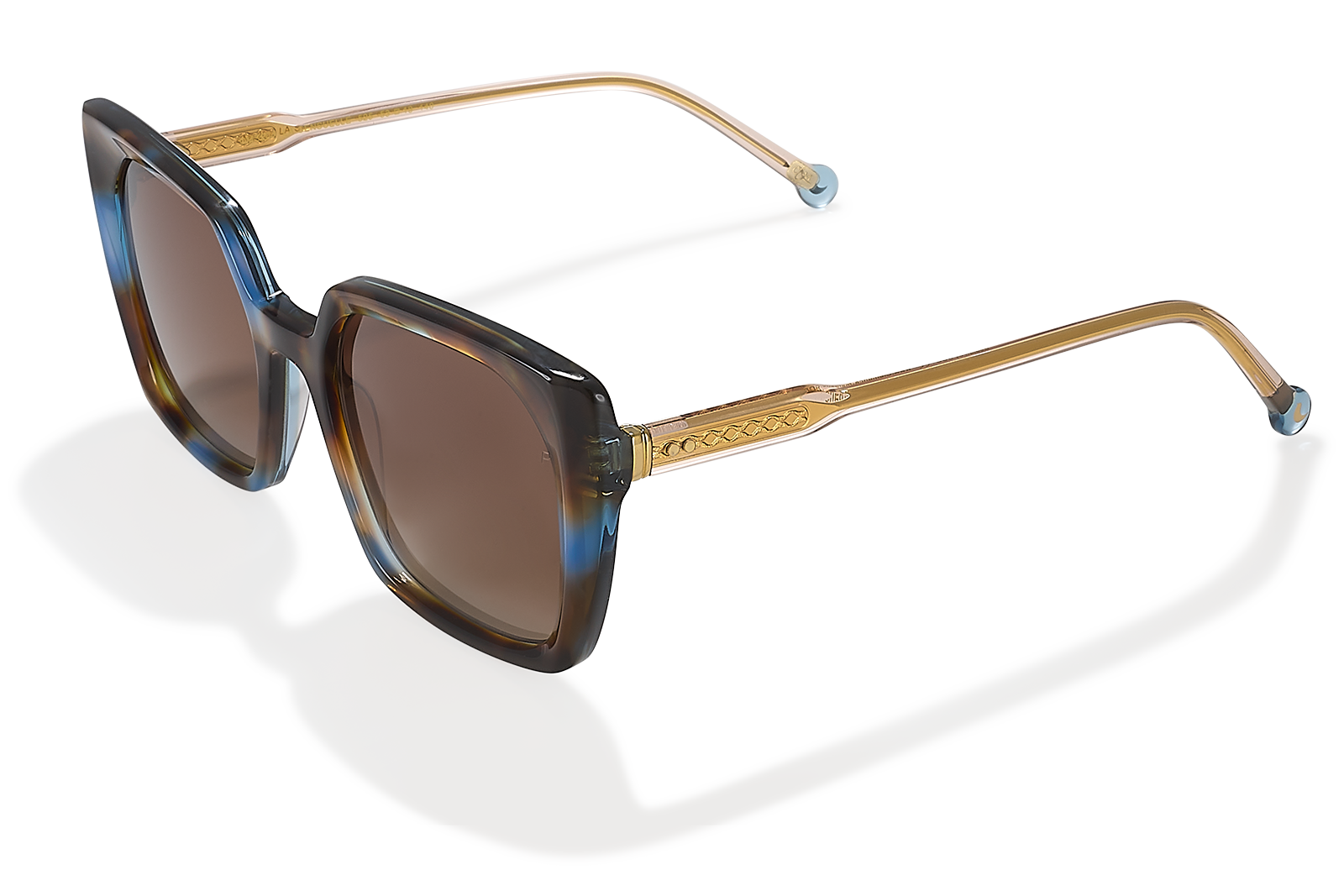Clémence & Margaux Sensuelle lunettes de soleil Brun polarisé