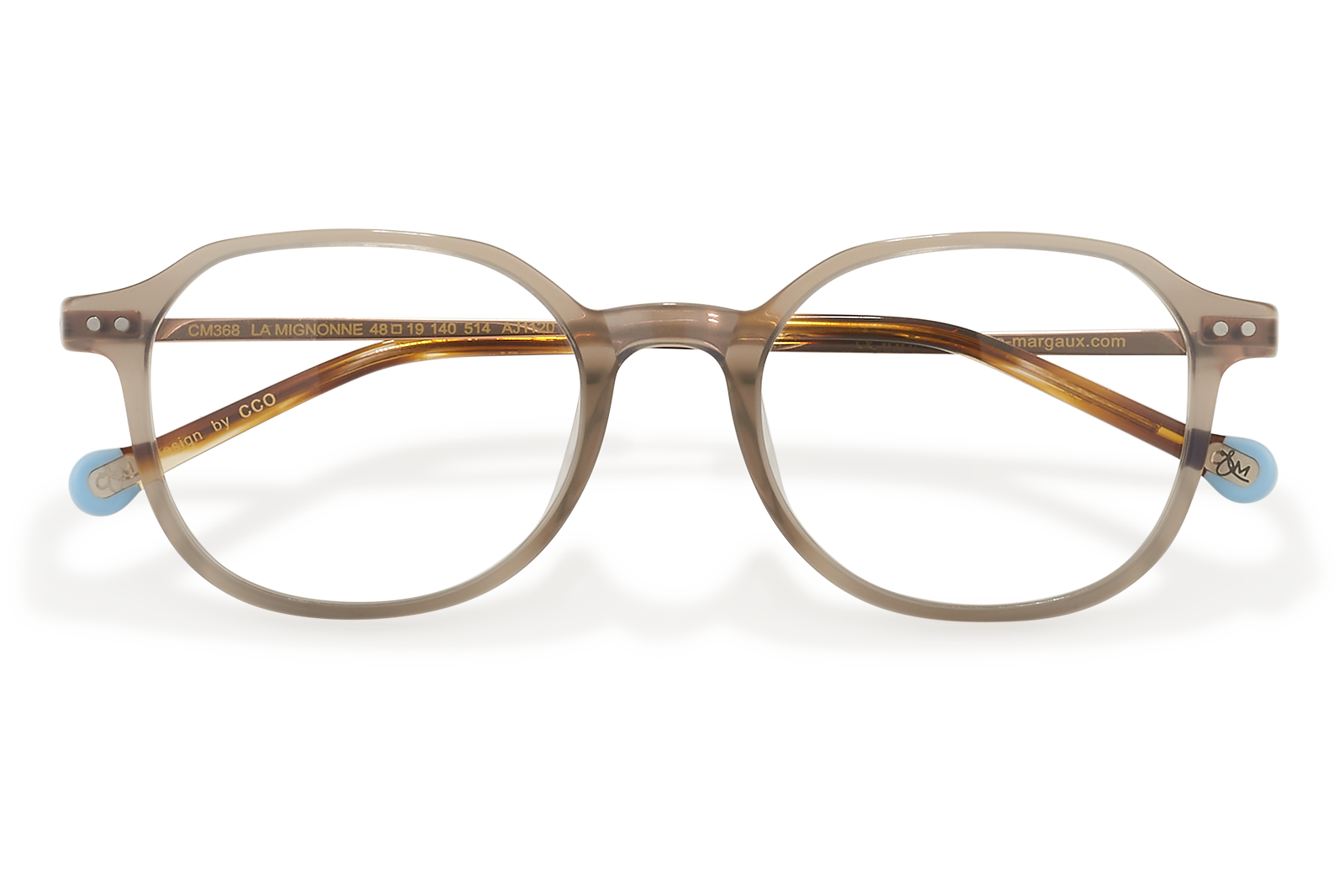 Clémence & Margaux La Mignonne lunettes de vue Rouge Cuivré tonneau