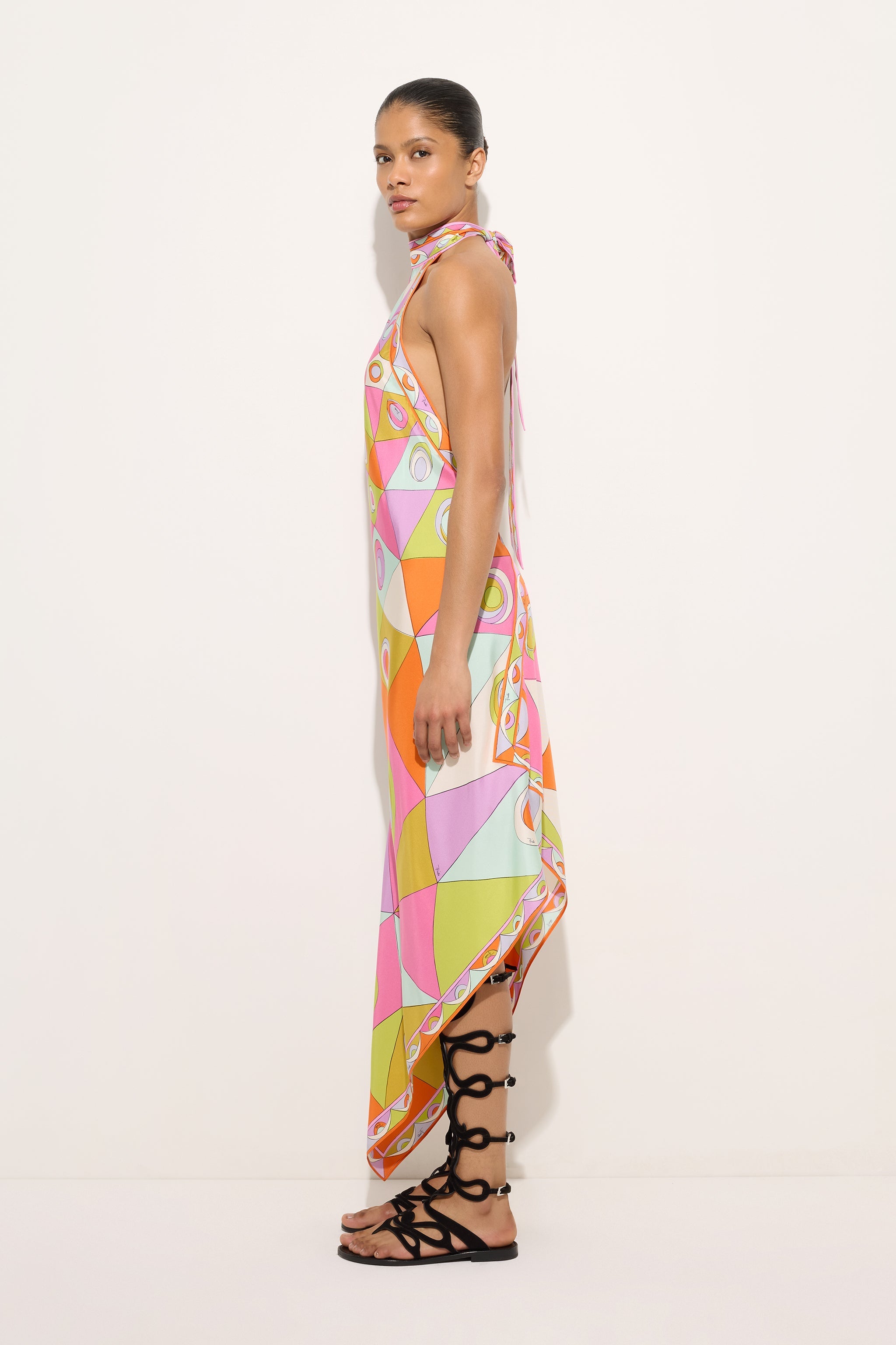 Emilio Pucci Dresses robe soie Occhi multicolore