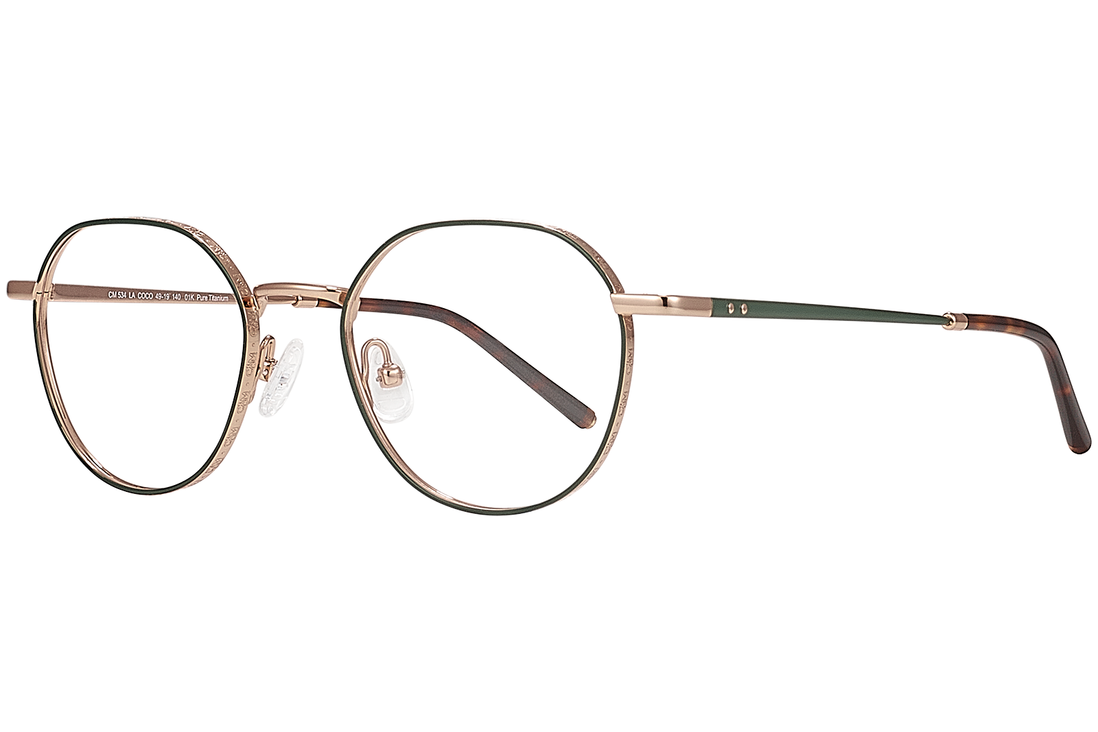 Clémence & Margaux La Coco lunettes de vue Doré hexagonale