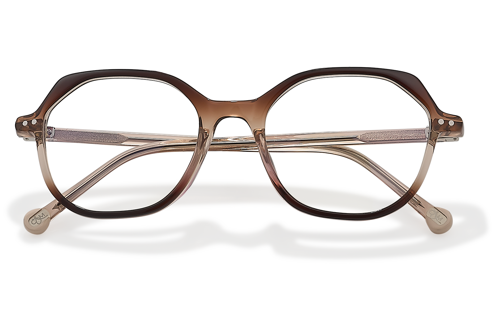 Clémence & Margaux La Dinguerie lunettes de vue brun rectangulaire