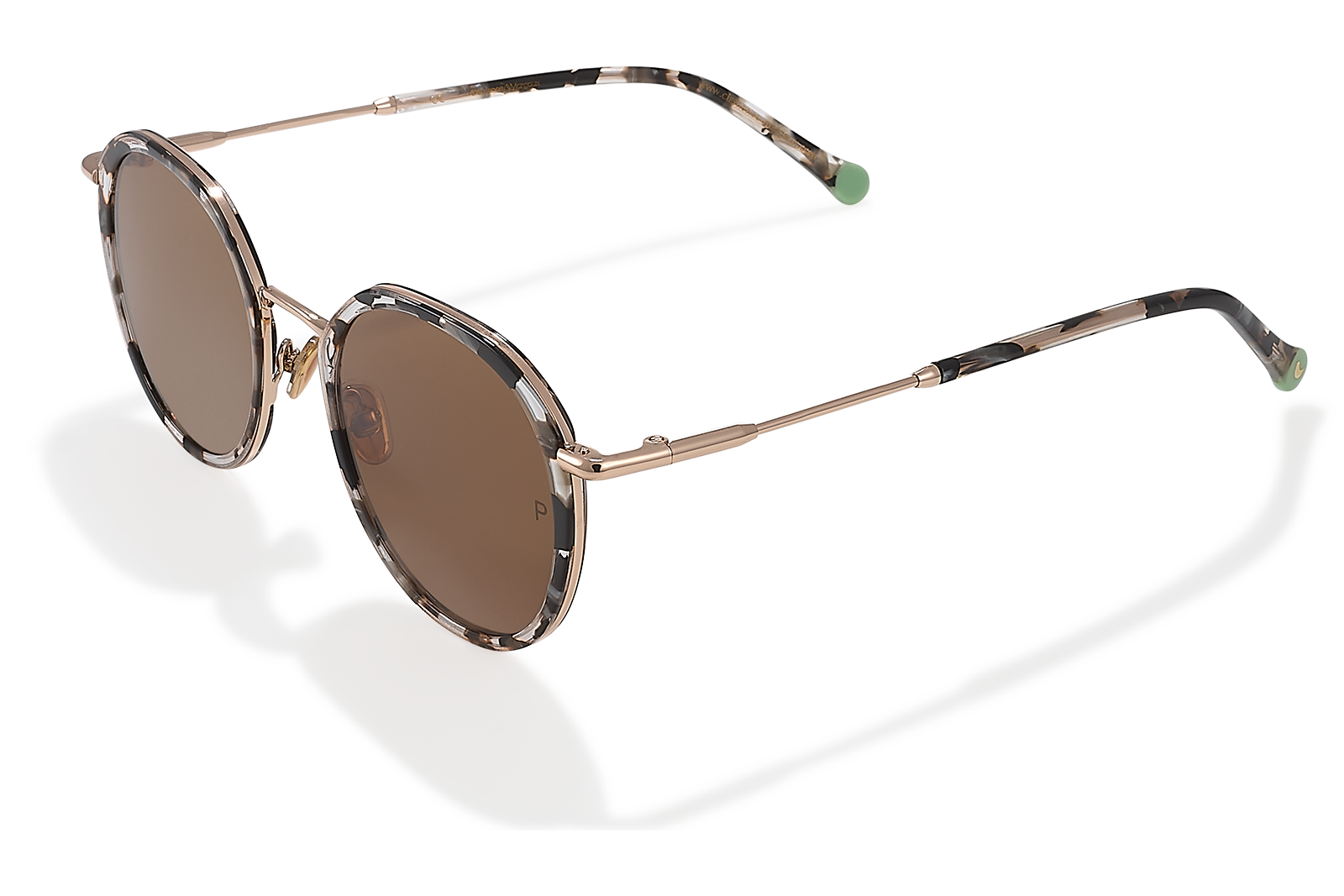 Clémence & Margaux L'Australienne lunettes de soleil Gris & Doré polarisé