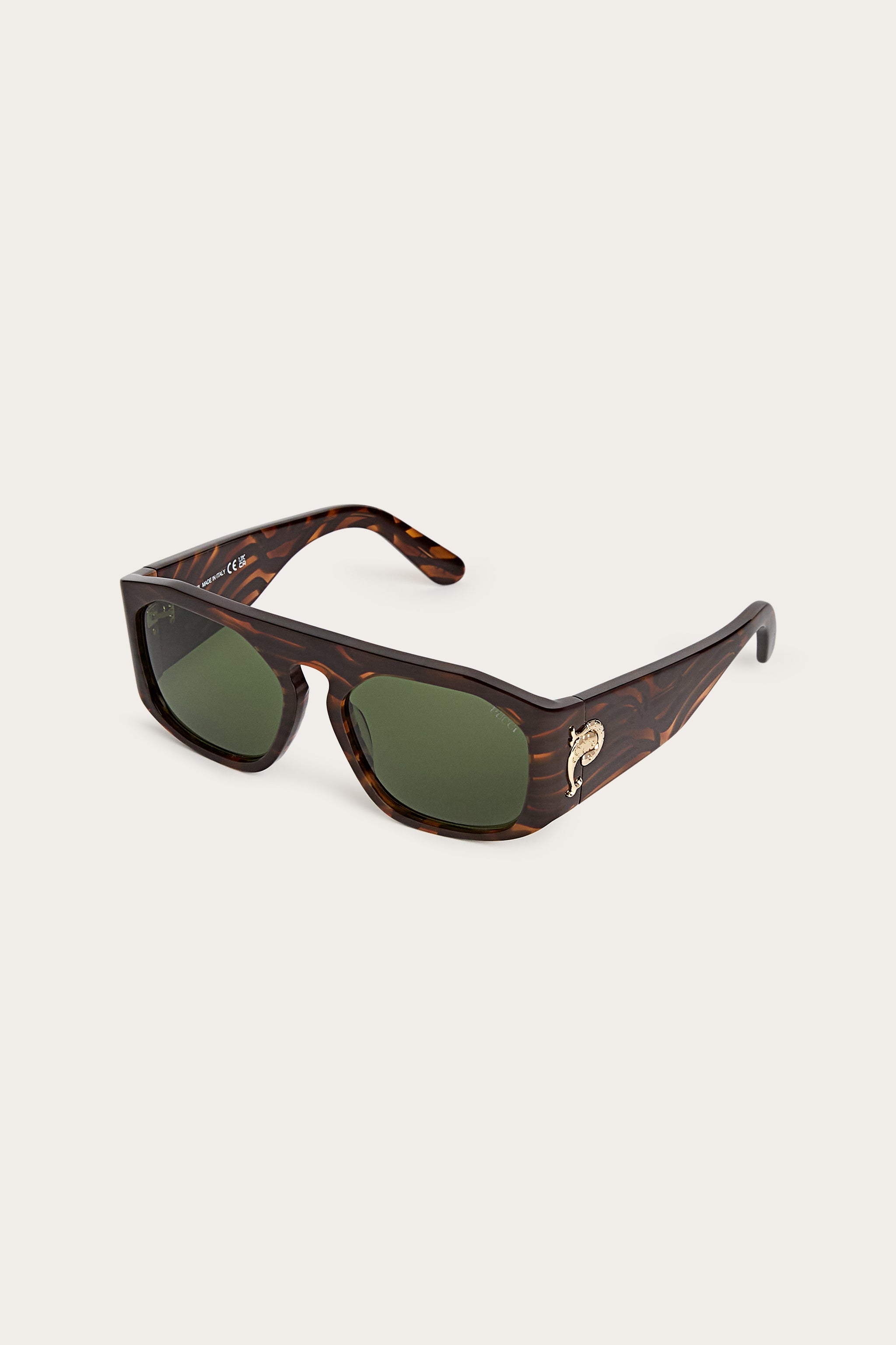 Emilio Pucci Sunglasses lunettes de soleil havana vert 54
