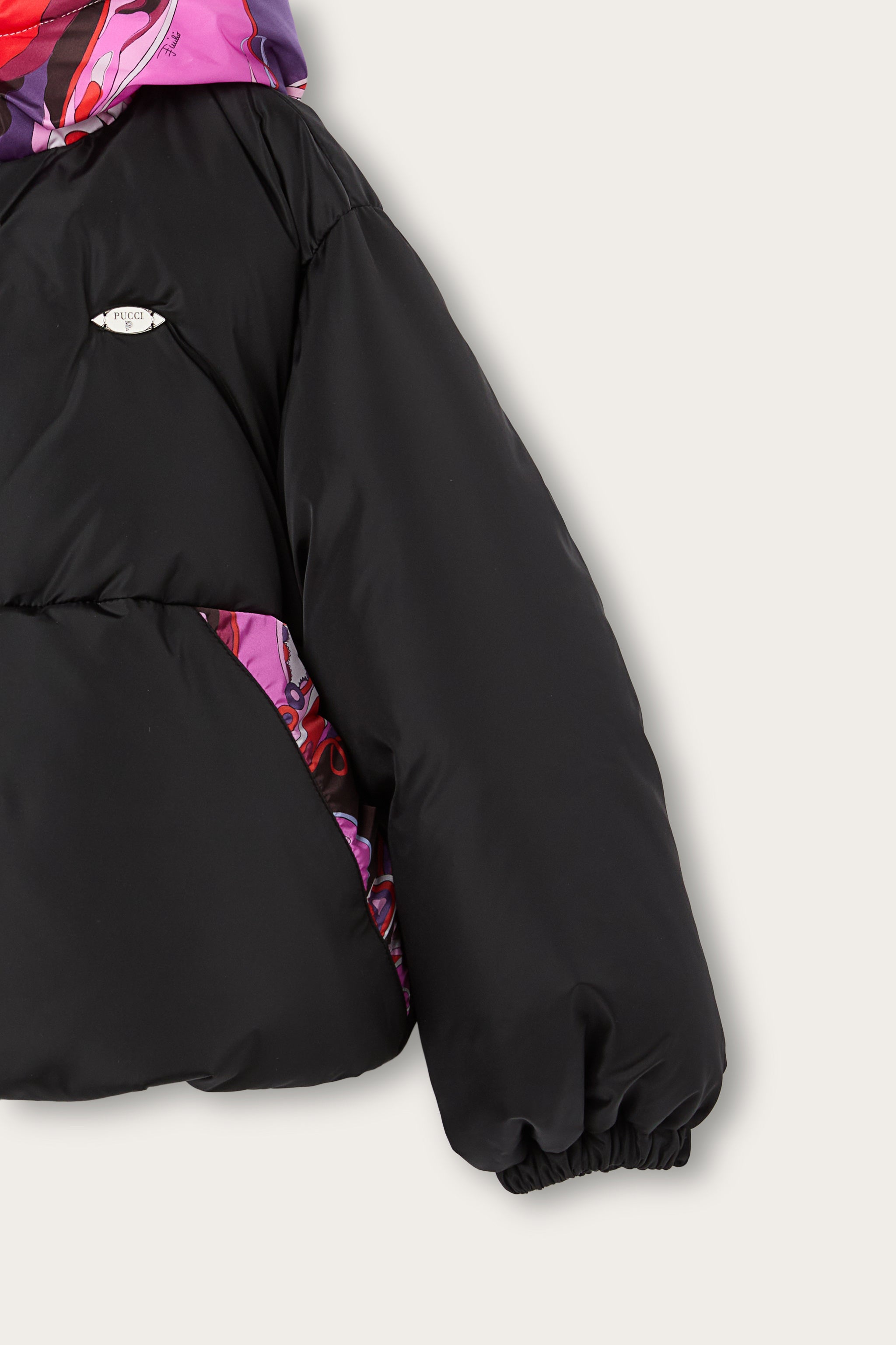 Emilio Pucci Doudoune Iride nylon noir enfant 4Y