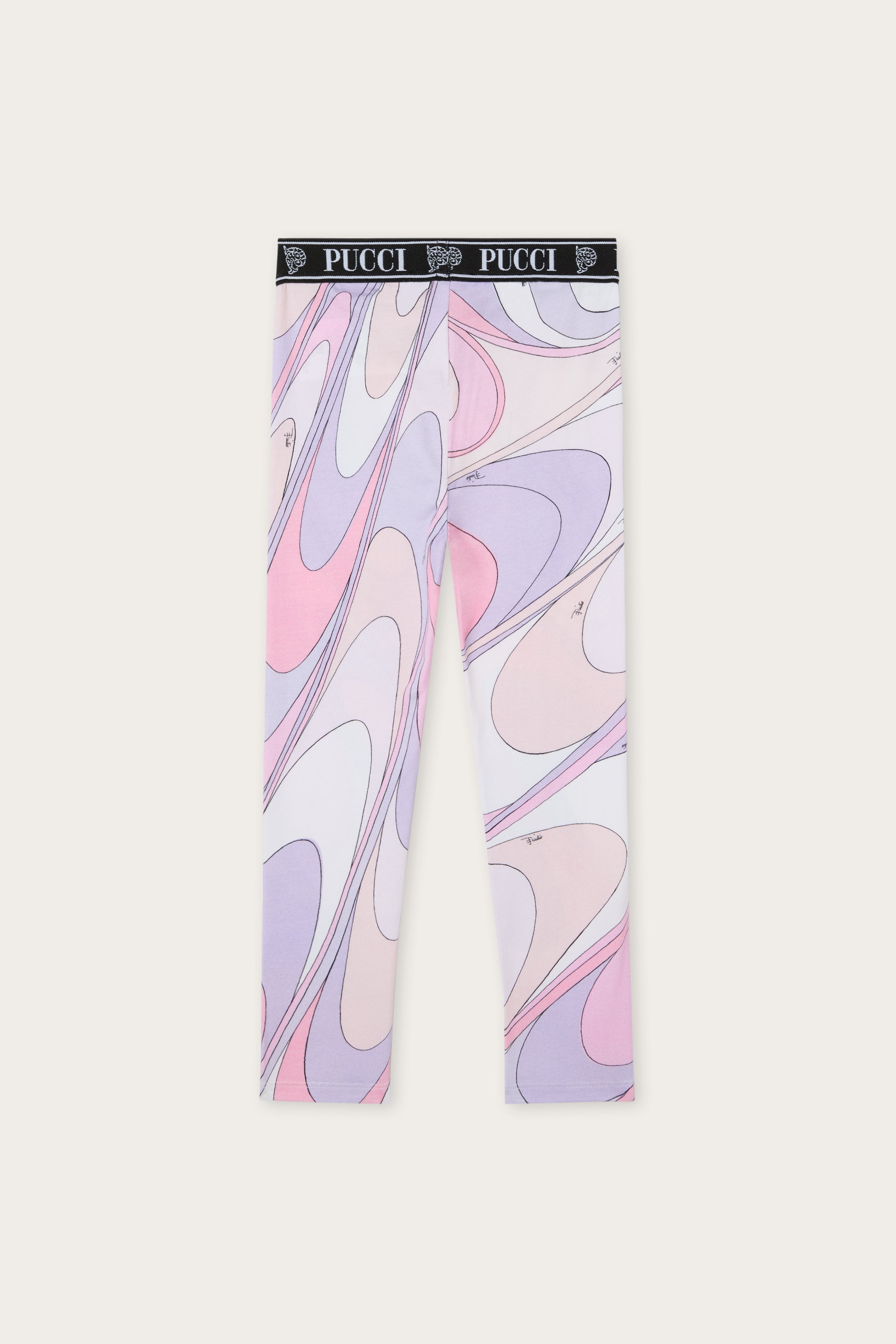 Emilio Pucci Onde Legging Fille Rose Lilla