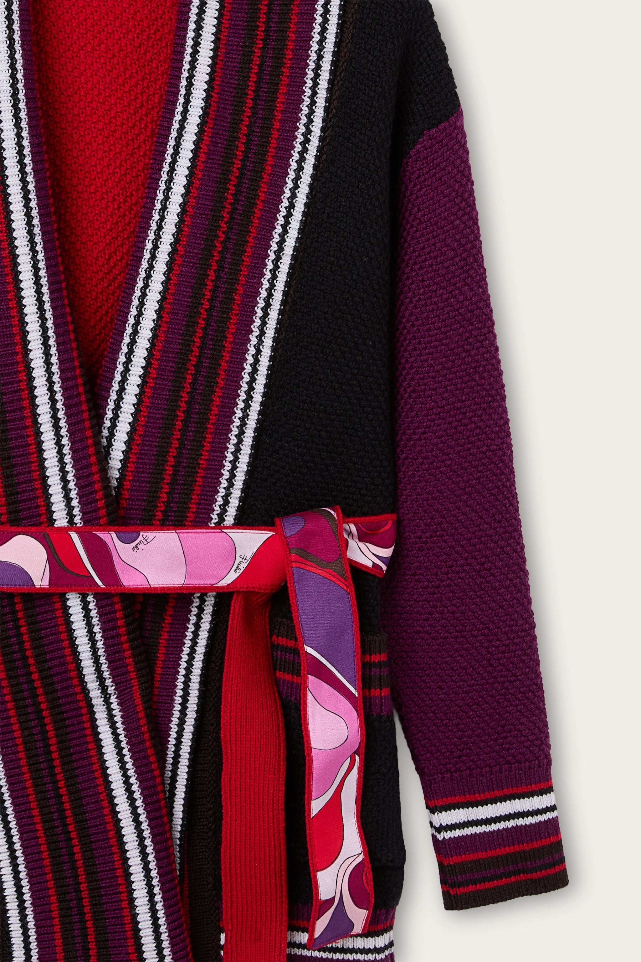 Emilio Pucci Cardigan cardigan fille rouge ceinture