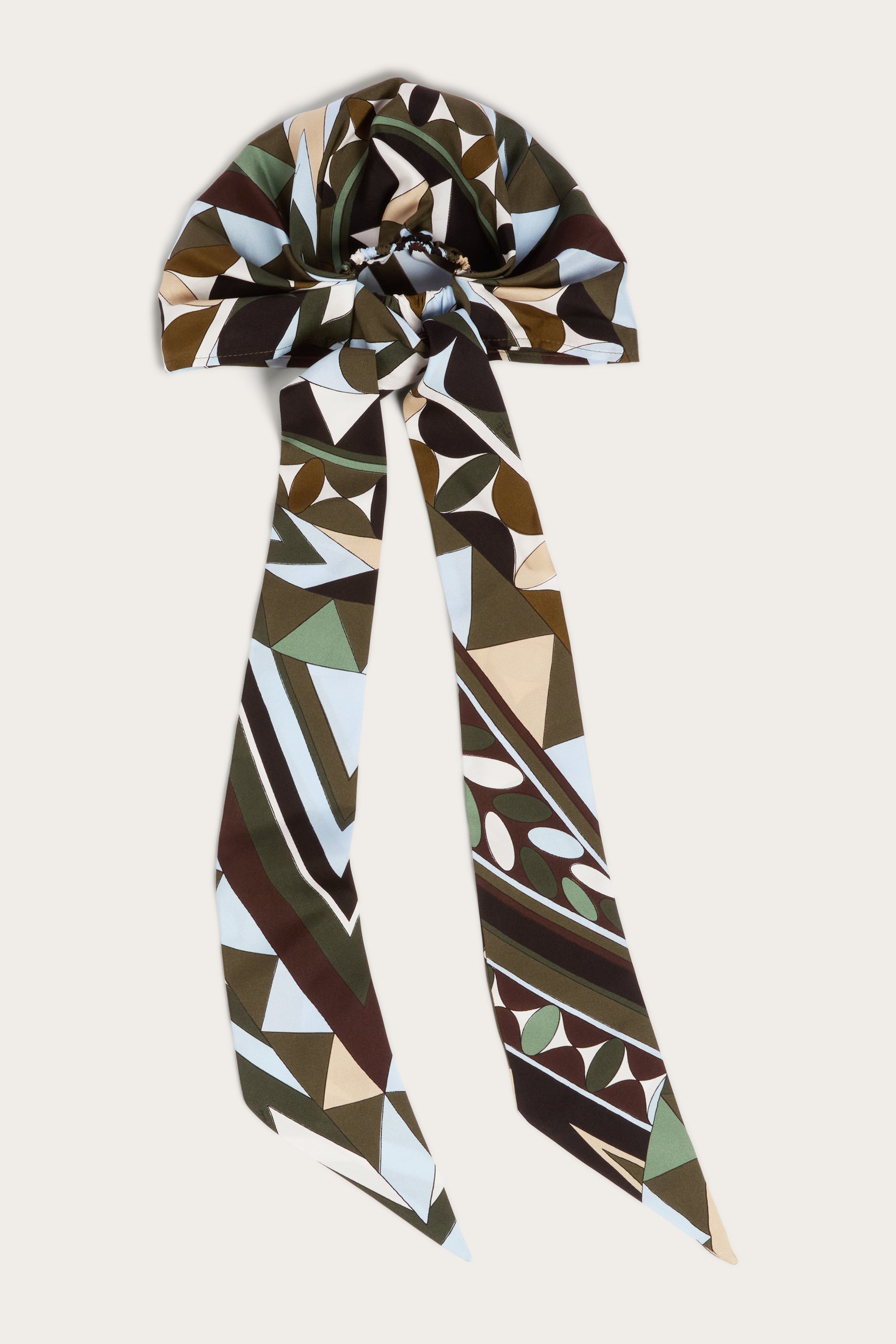 Emilio Pucci Manuba chapeau bandana kaki bleu OS