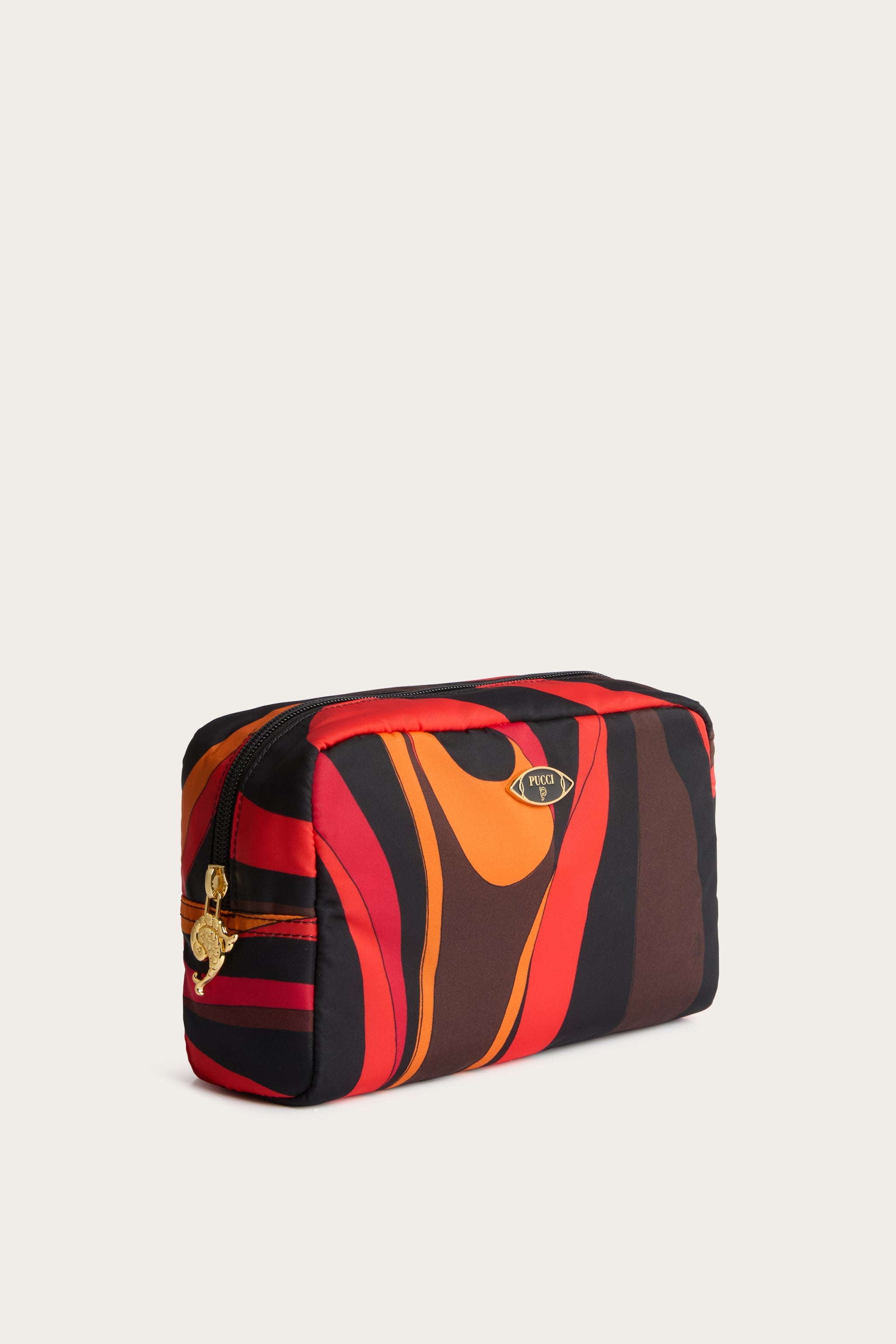 Emilio Pucci Marmo beauty case nylon orange noir