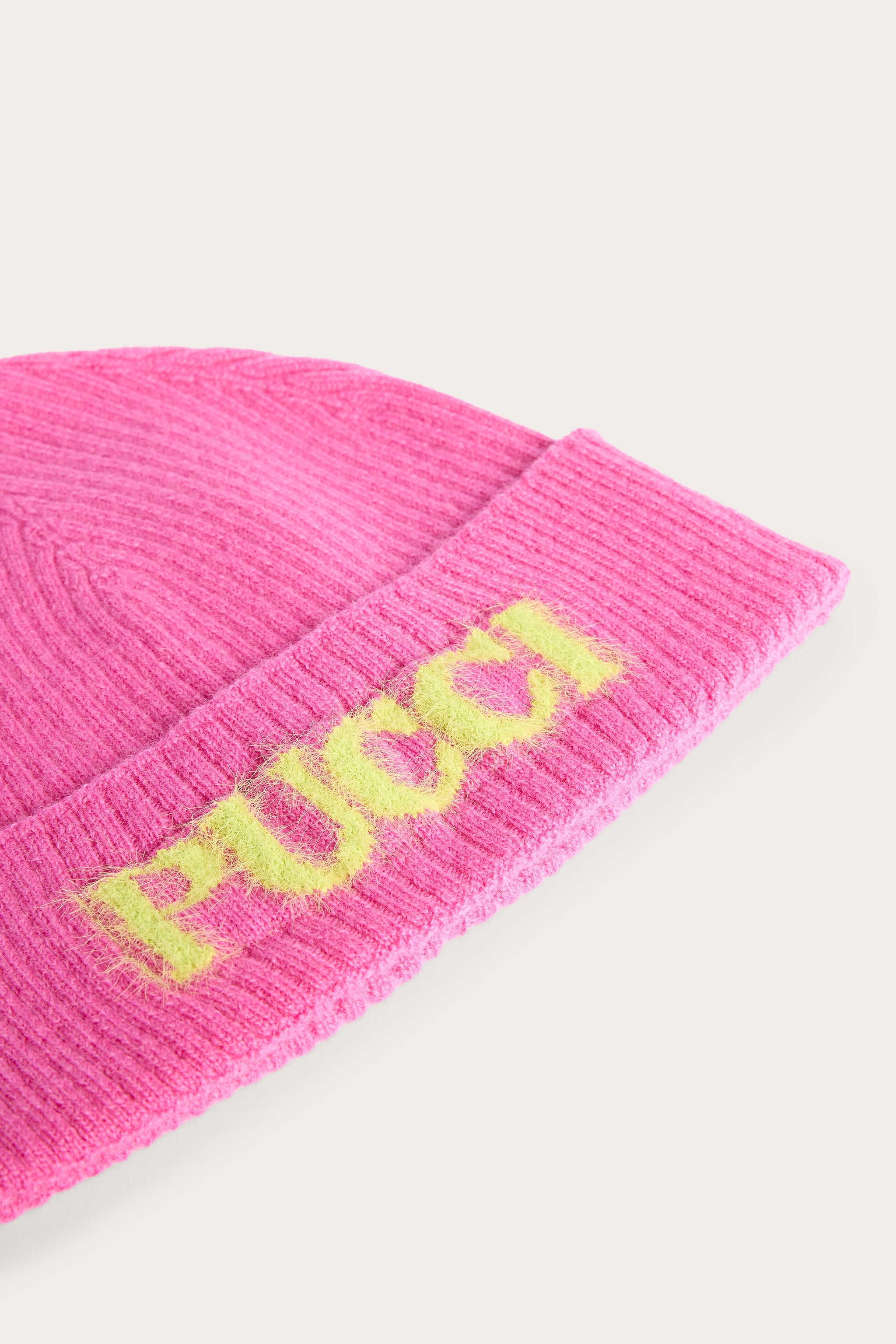 Emilio Pucci Junior Bonnet Laine Cachemire Fuchsia