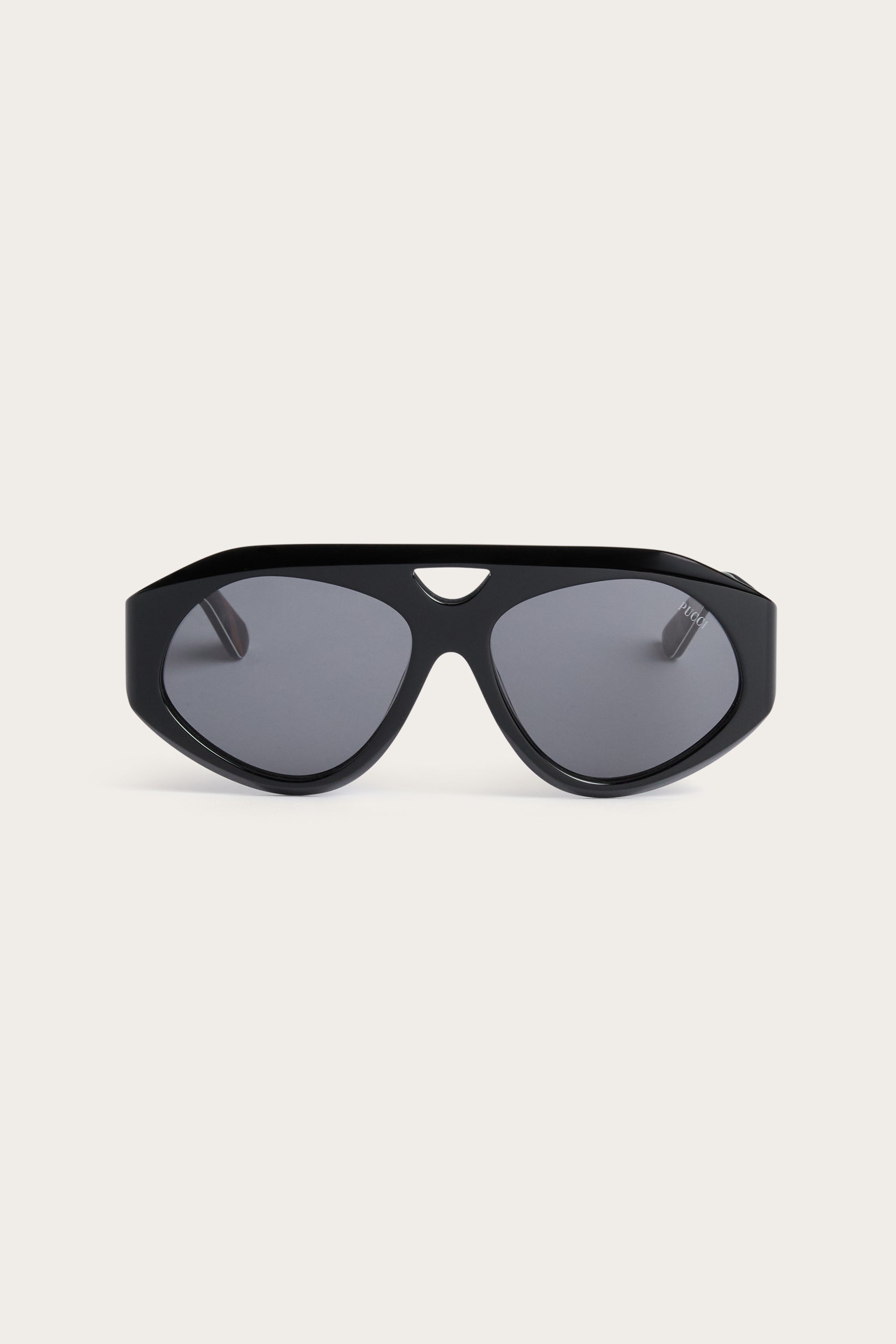 Emilio Pucci Navigator Lunettes de Soleil Black/Smoke