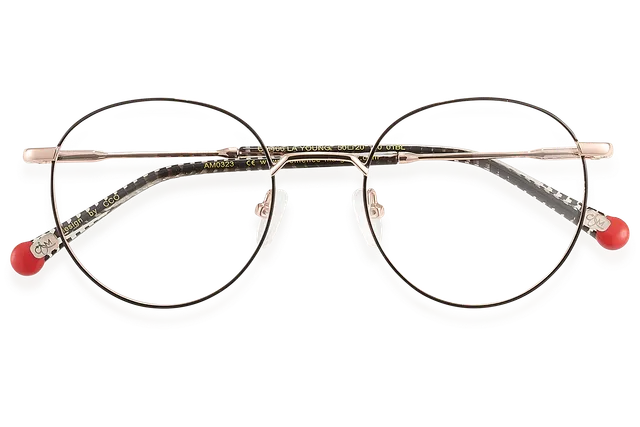 Clémence & Margaux La Young lunettes de vue effet python doré