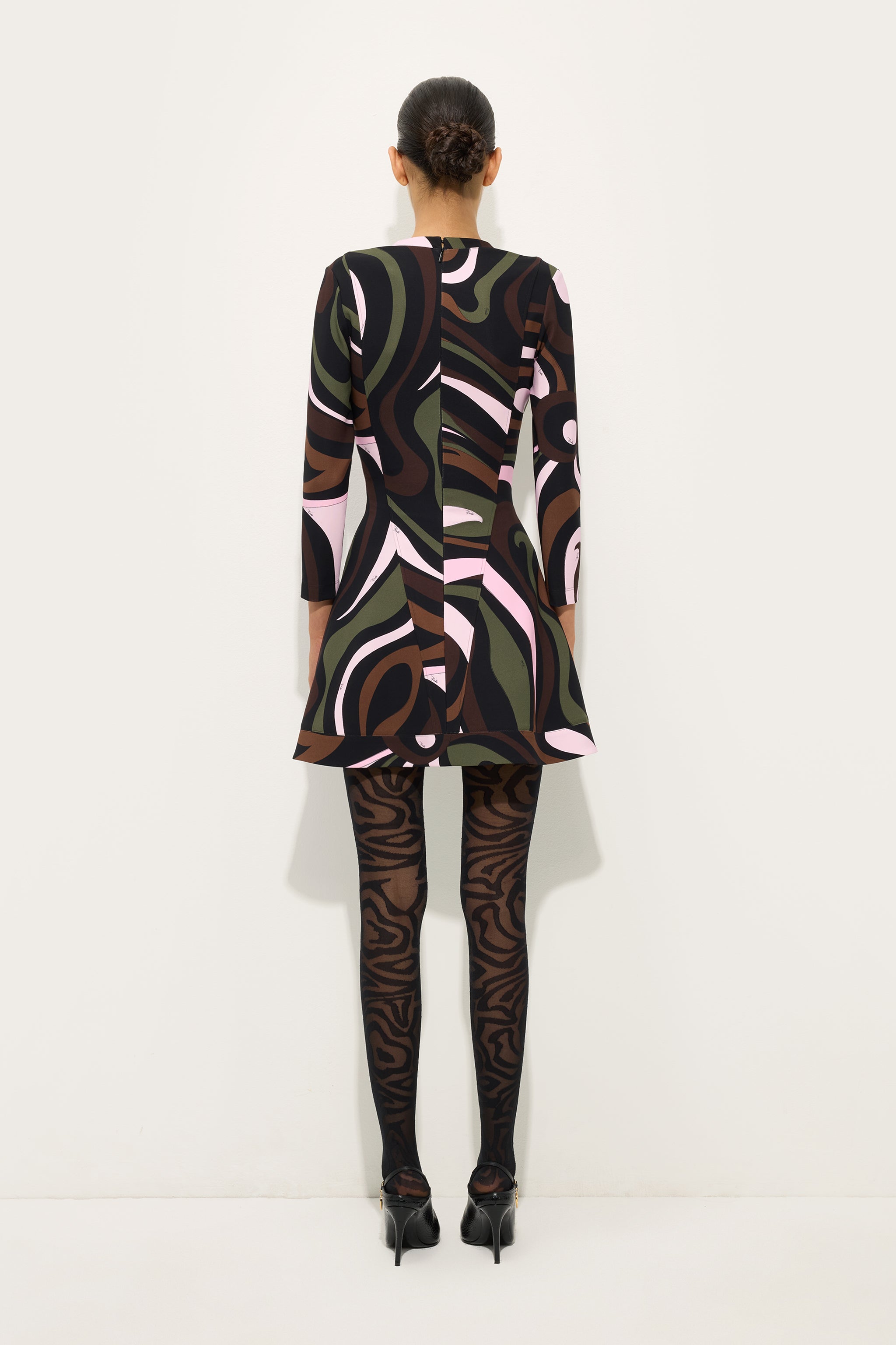 Emilio Pucci Dresses Marmo robe jersey kaki/rose