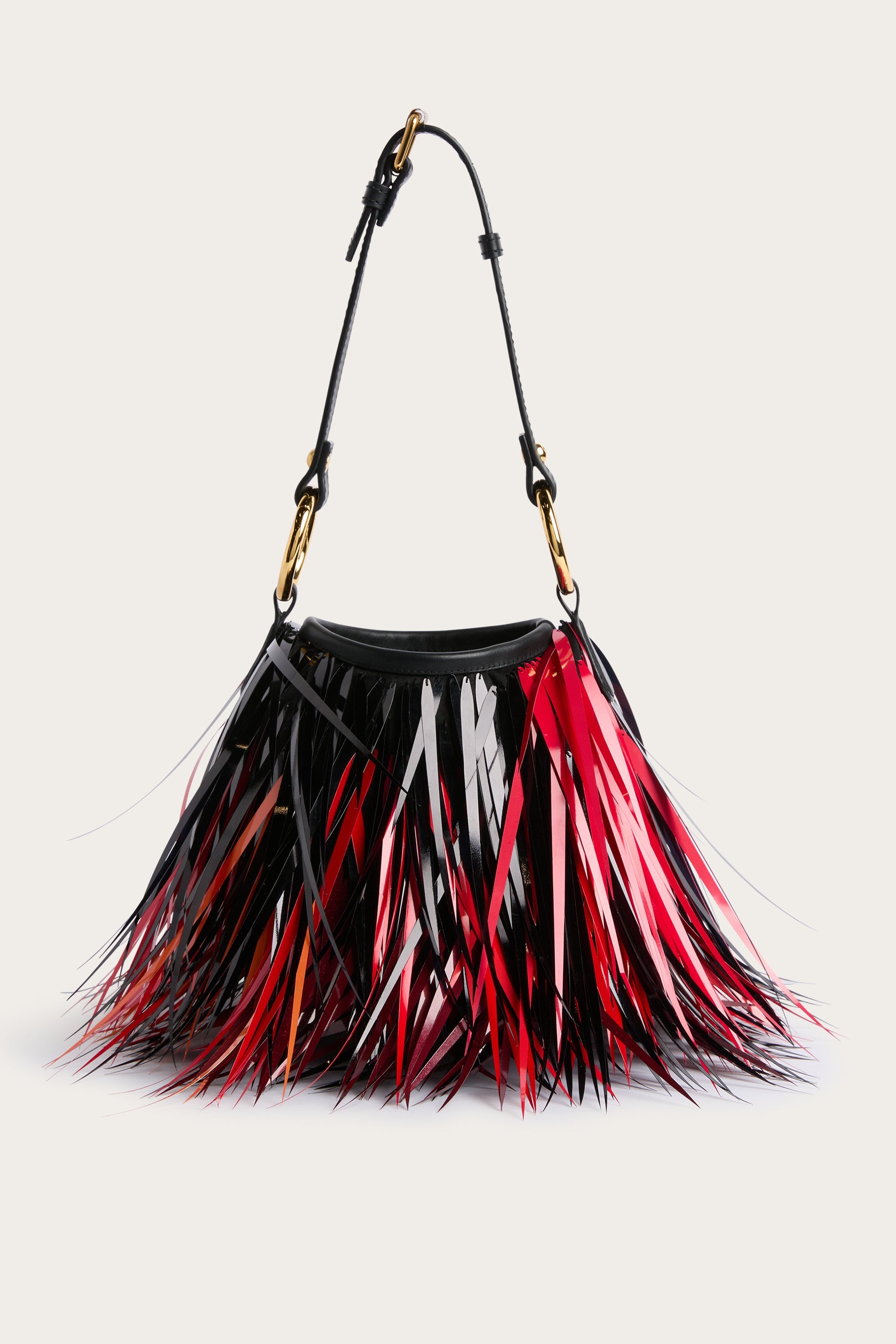 Emilio Pucci Bags Capriccio sac orange noir brodé paillettes