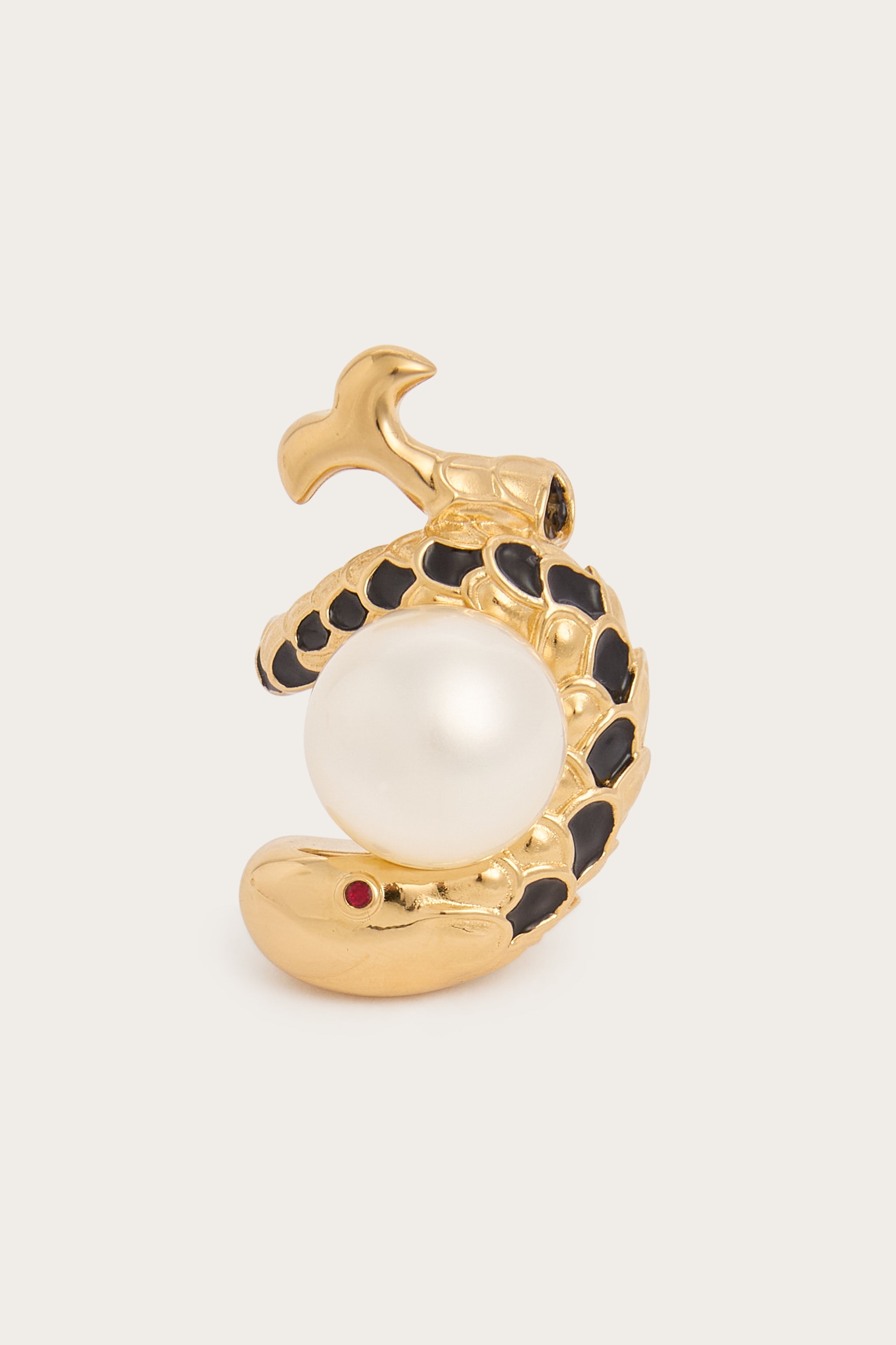 Emilio Pucci Pesce bague perle or 53