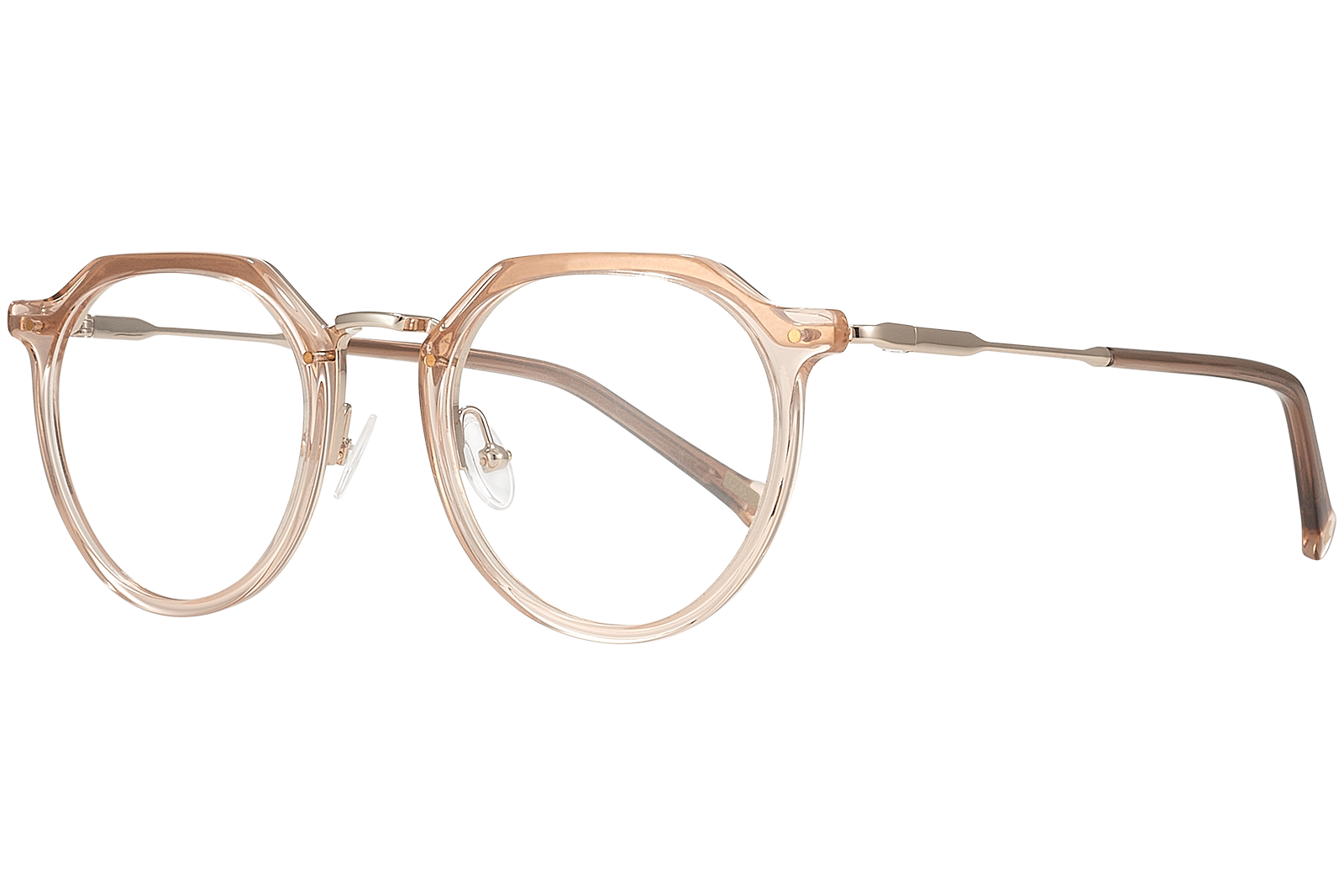 Clémence & Margaux La Tendance lunettes de vue fuchsia doré pantos