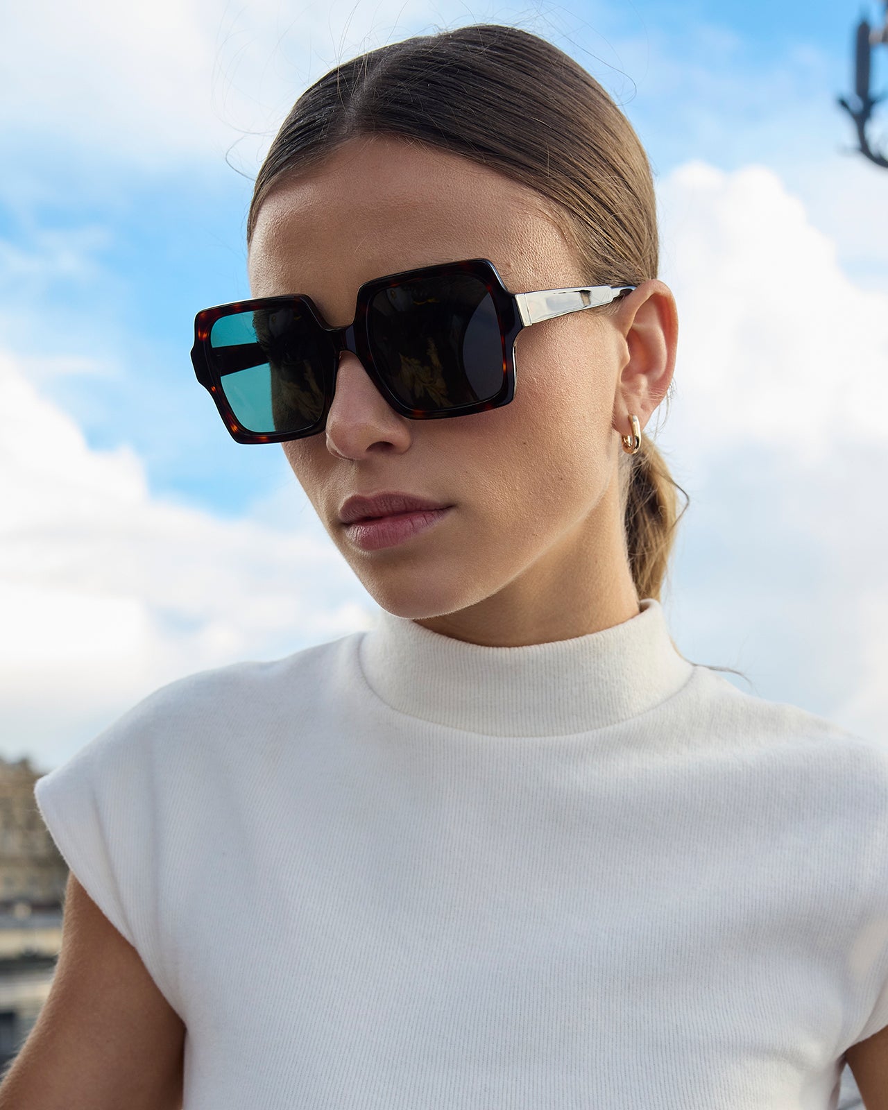 Clémence & Margaux La Tropicale lunettes de soleil Noir polarisées