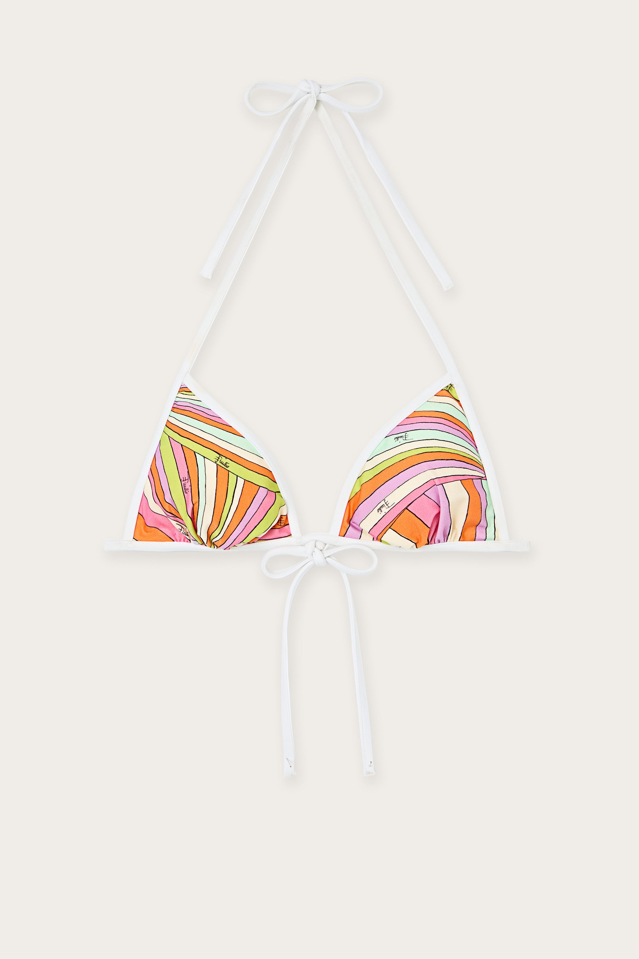 Emilio Pucci Haut Bikini Iride Multicolore Lycra