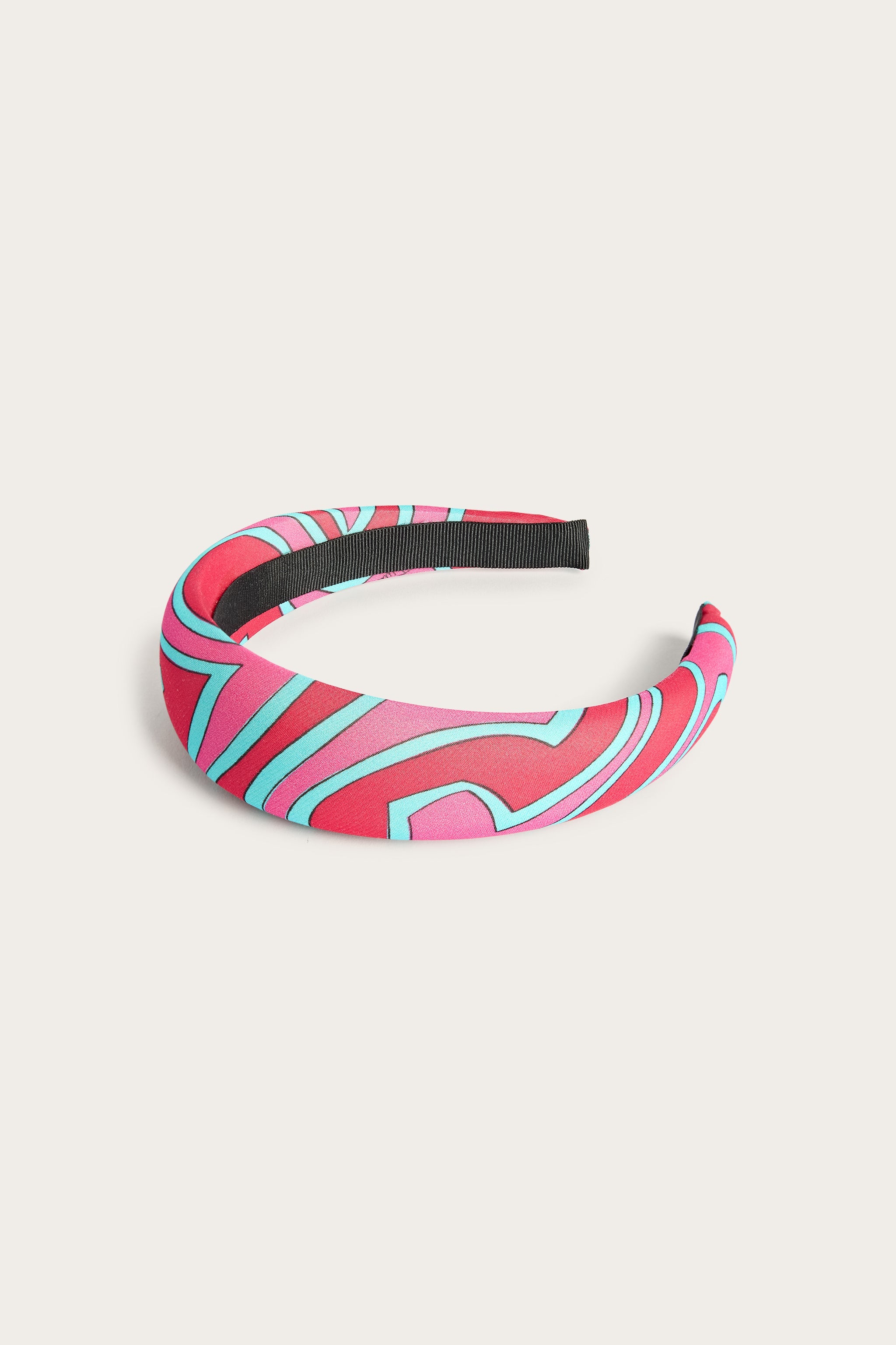 Emilio Pucci Labirinto serre-tête rouge fuchsia taille unique