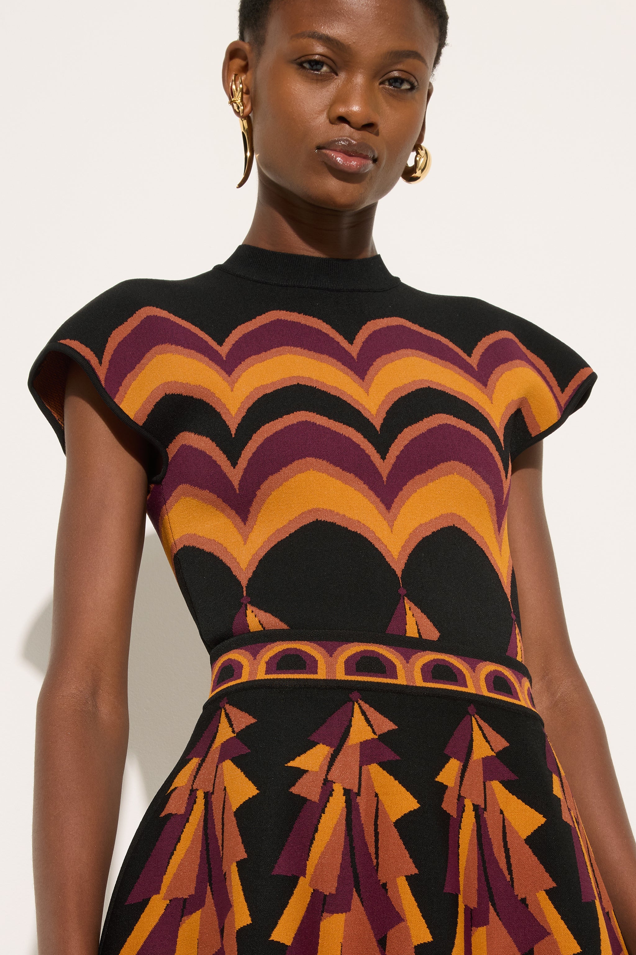 Emilio Pucci Baiadera Top jacquard bordeaux or