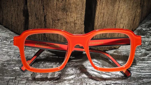 Xavier Derome Aubisque C281 lunettes de vue orange rectangulaire