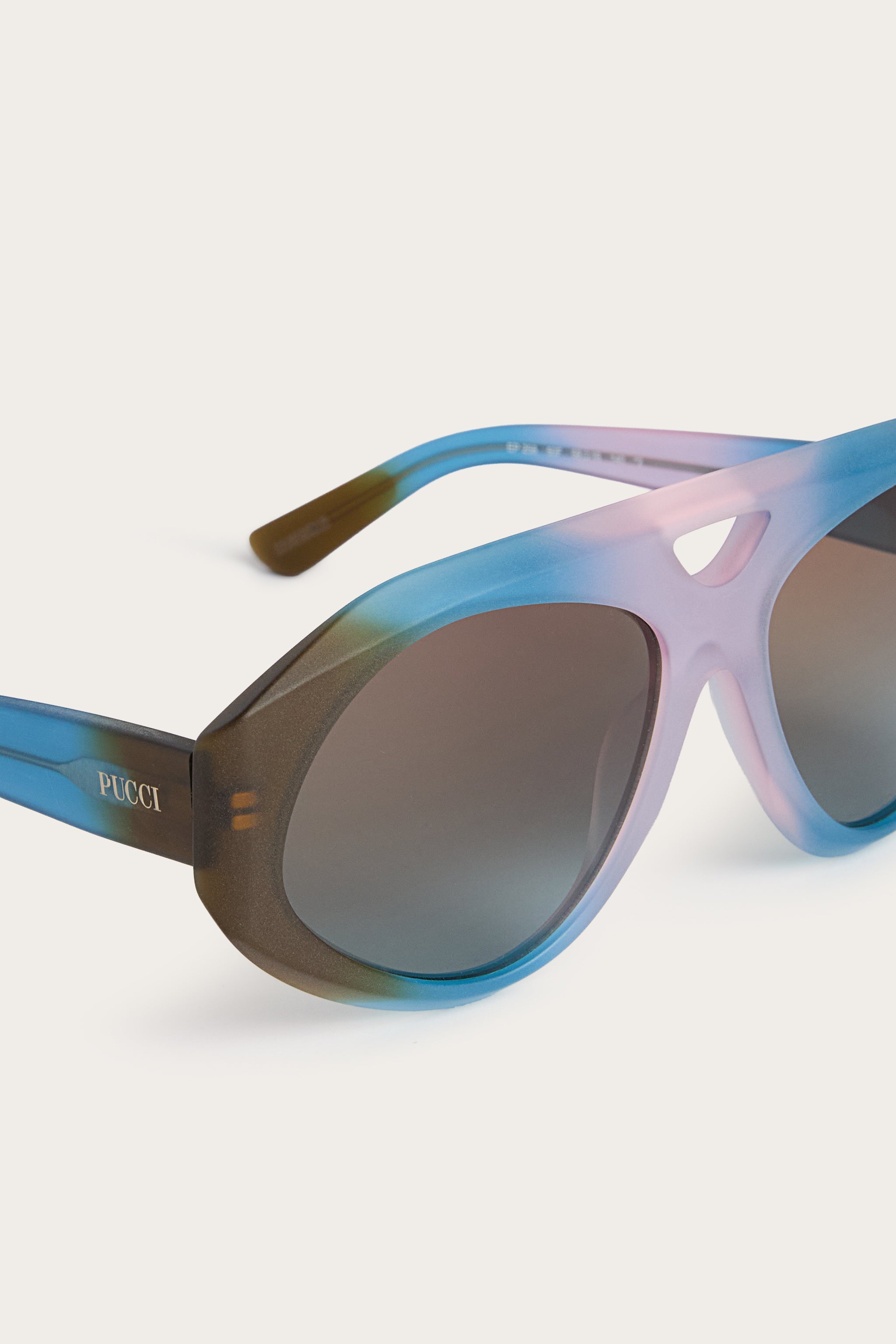 Emilio Pucci Sunglasses Navigator lunettes de soleil marron