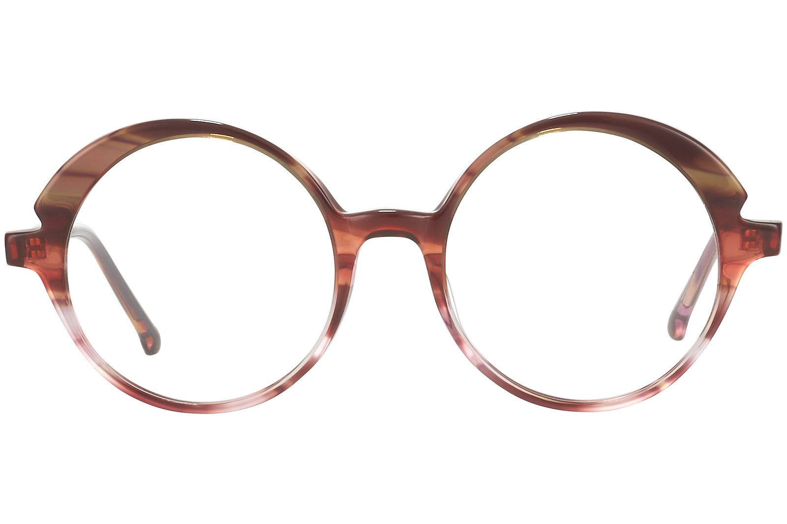 Clémence & Margaux La Décalée lunettes de vue Brun rondes femme