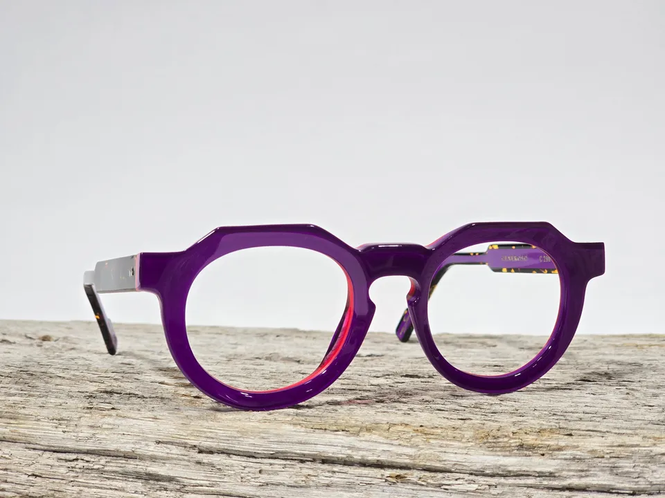Xavier Derome Generoso C298 lunettes de vue violet acétate