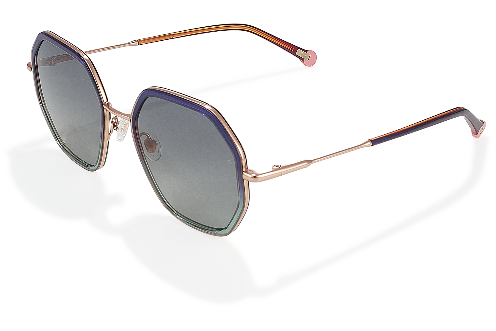 Clémence & Margaux Petite-Perle lunettes de soleil dégradé bleu polarisé